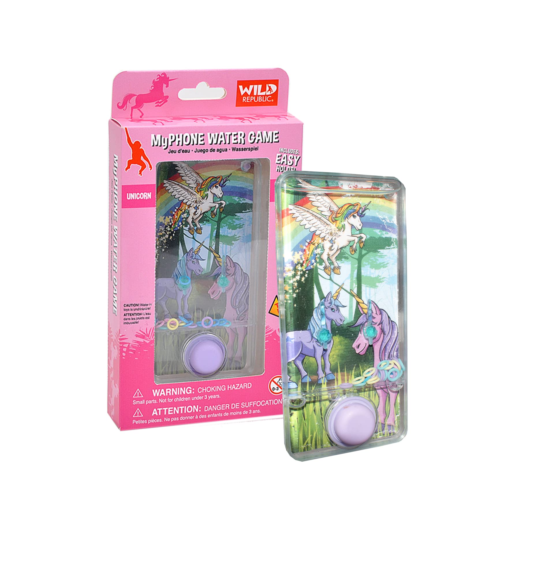WILD REPUBLIC My Phone Water Game - Unicorn Design, Hand-Eye Coordination, No Batteries Required