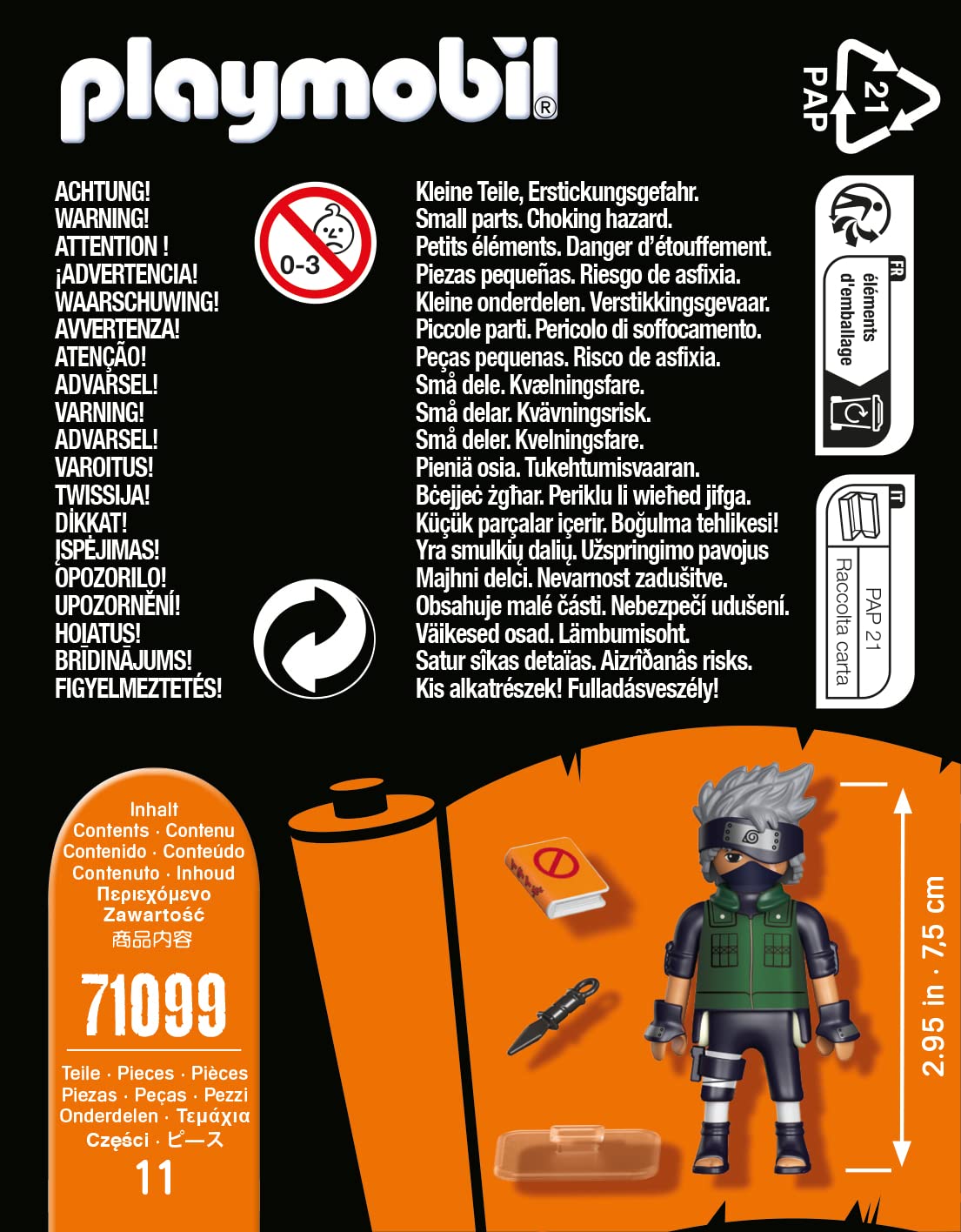 Playmobil Naruto Shippuden - Kakashi Figure Set with Pet Dog | Model 71099 5