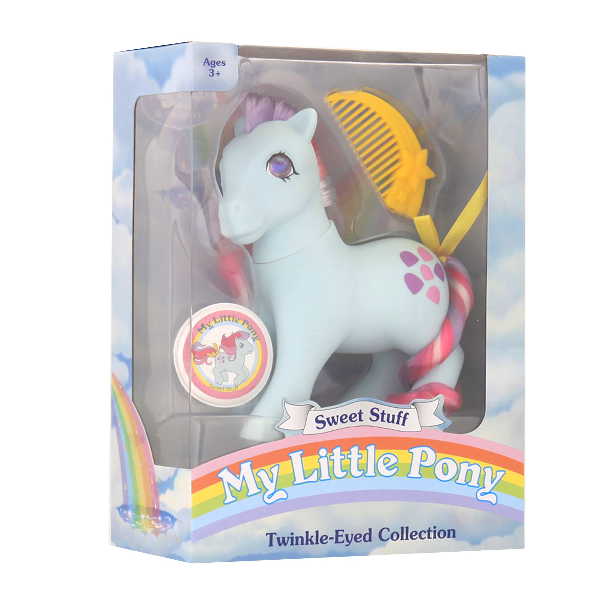 Basic Fun My Little Pony Sweet Stuff Classic Rainbow Pony Figure | Ages 3+ 5