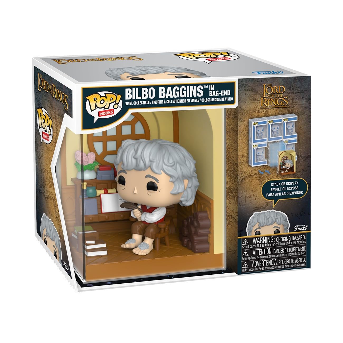 Funko POP! Lord of the Rings - Bilbo Baggins in Bag-End Chibi Figure | Vinyl | 3.75 Inches