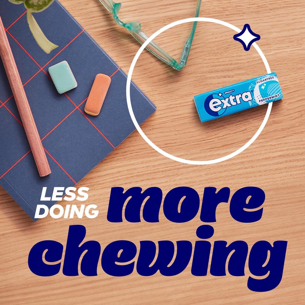 Extra - Peppermint Chewing Gum Sugar Free (84 g Multipack) 5