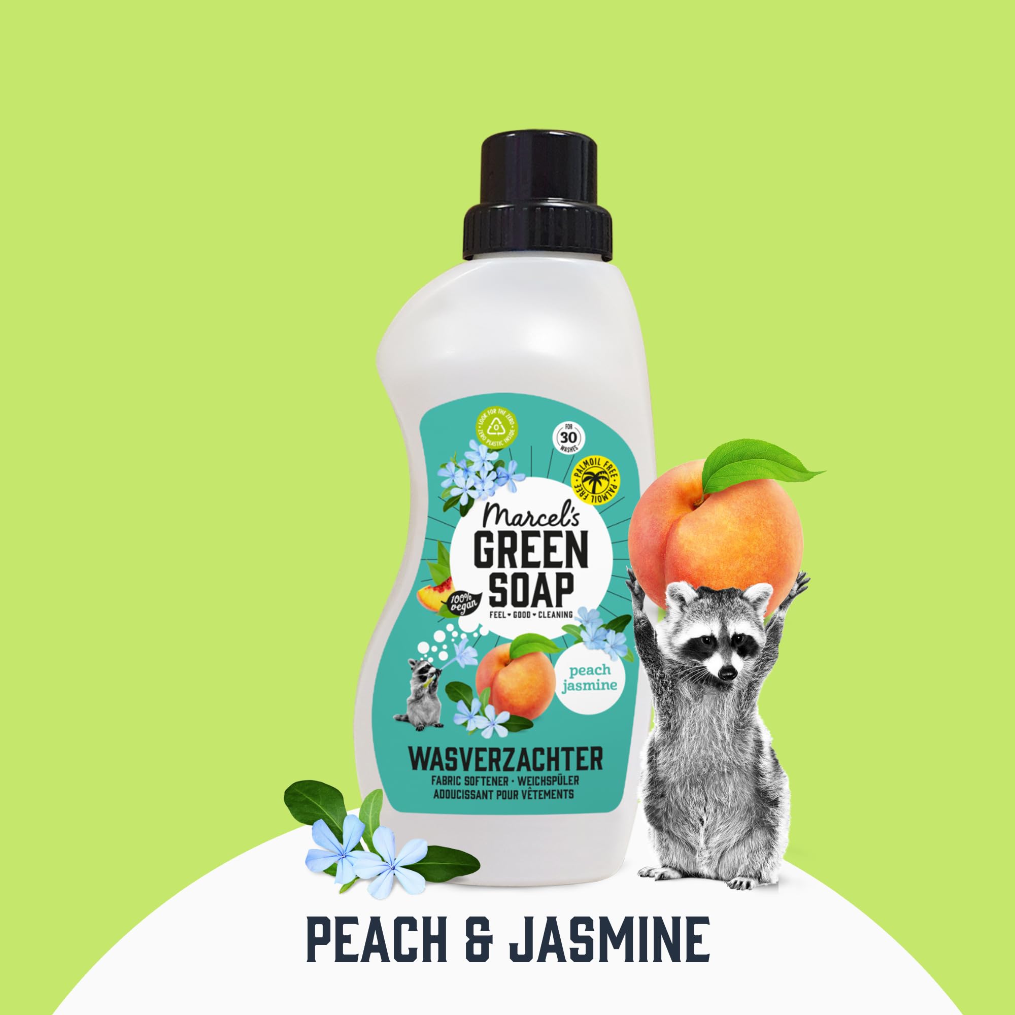 Marcel's Green Soap Fabric Softener Peach & Jasmine - 750 ml | Vegan | 30 Washes 7