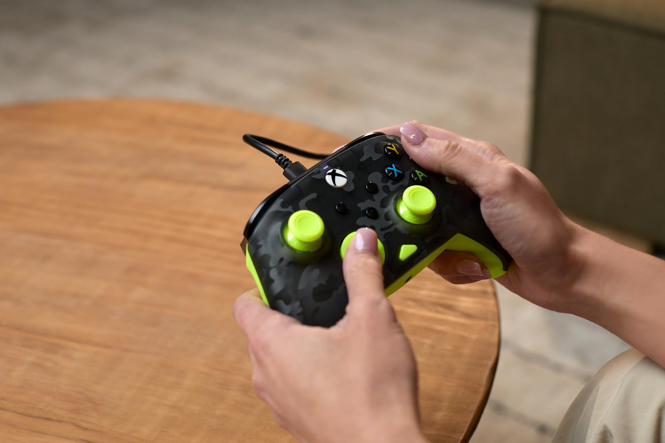 Turtle Beach Rematch Core Yellow and Ghost Black Camo Wired Gaming Controll 6