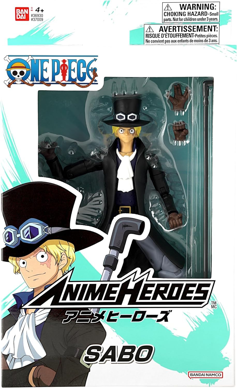 BANDAI Anime Heroes One Piece Sabo Action Figure | 17cm Articulated Figure with Accessories 9