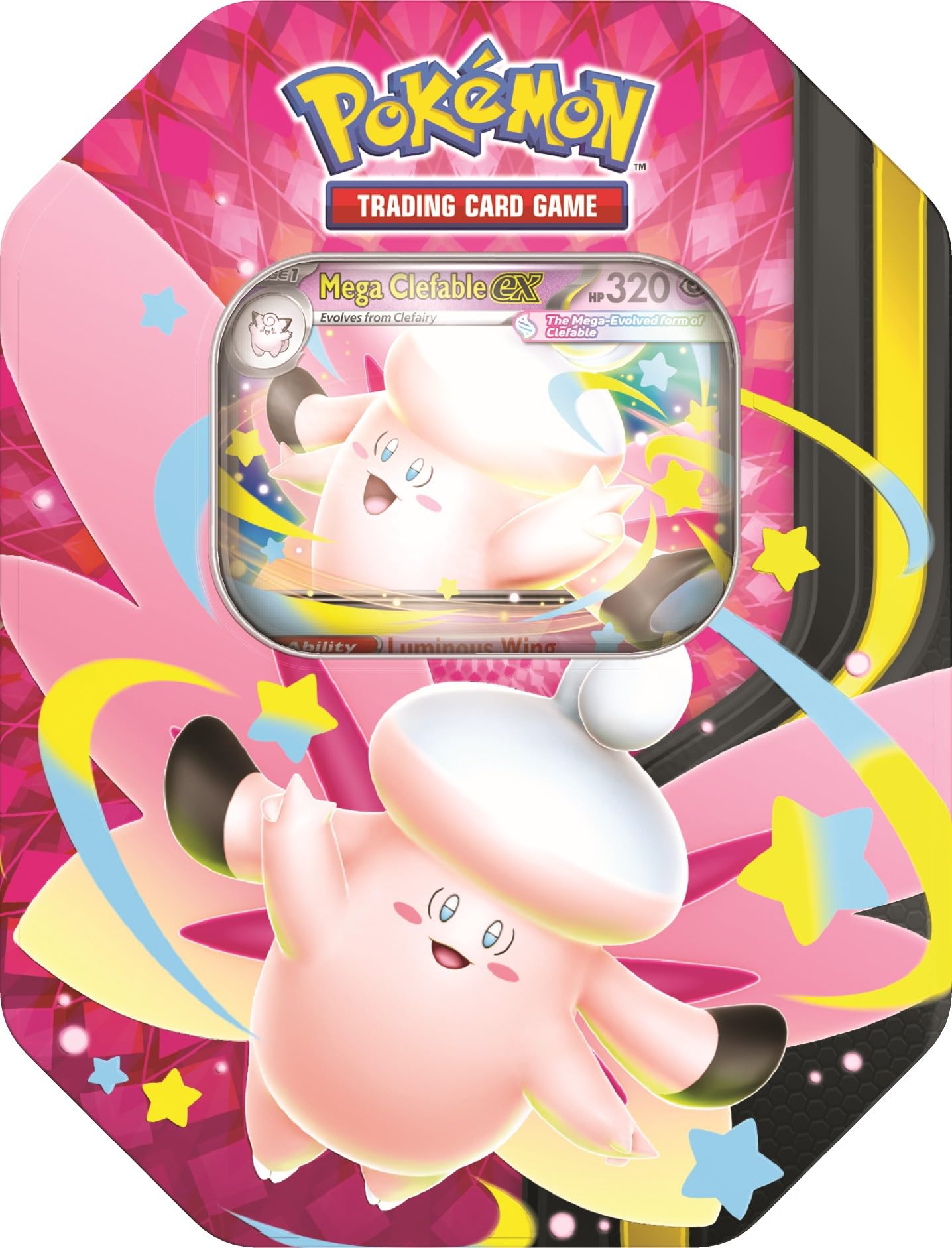 Pokémon TCG: Mega Moon Light Tin - Includes 1 Random Mega Tin, Foil Promo Card, 4 Booster Packs & Live Code Card