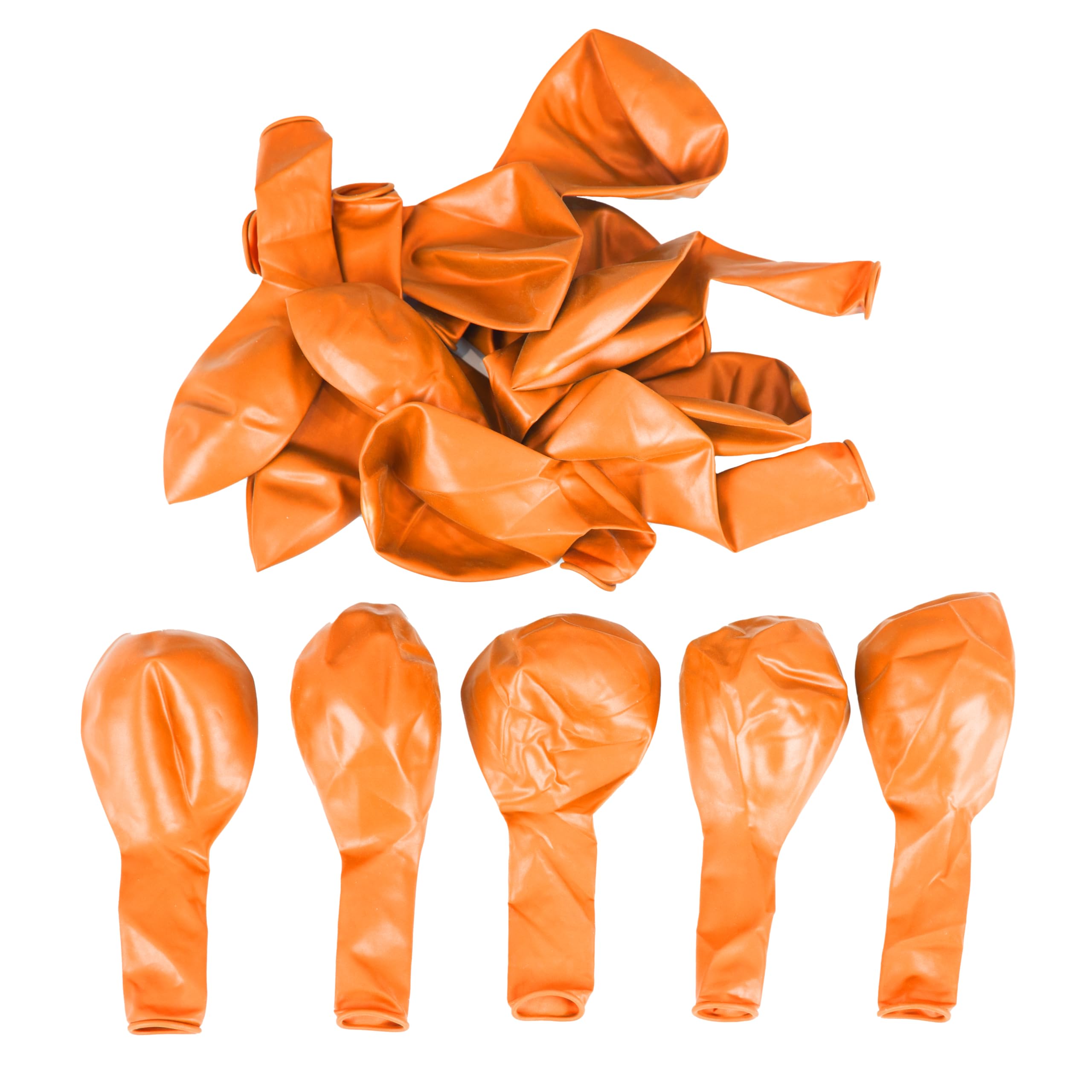 SHATCHI Orange Balloons - 10 Pack, 12 Inch Thick Latex, Biodegradable | Supports Helium & Air 8