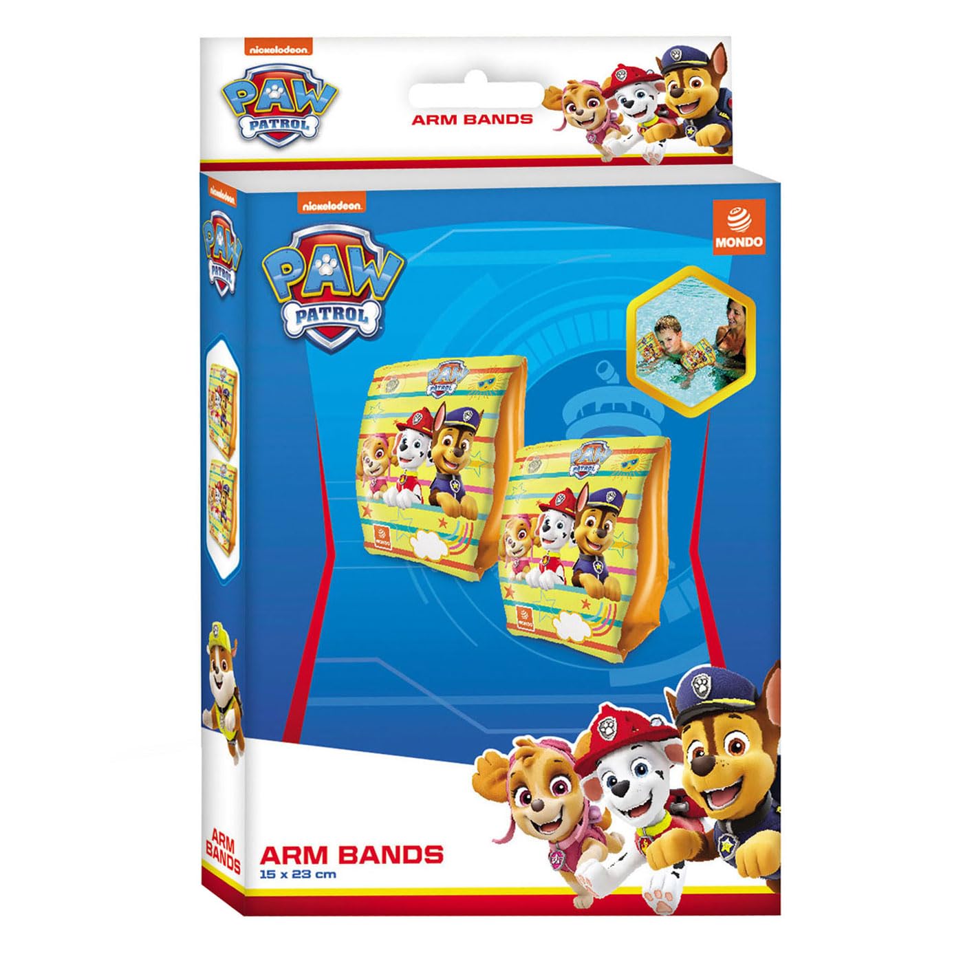 Mondo PAW Patrol Inflatable Arm Bands for Children | PVC Safety Floats | Multi-coloured 2