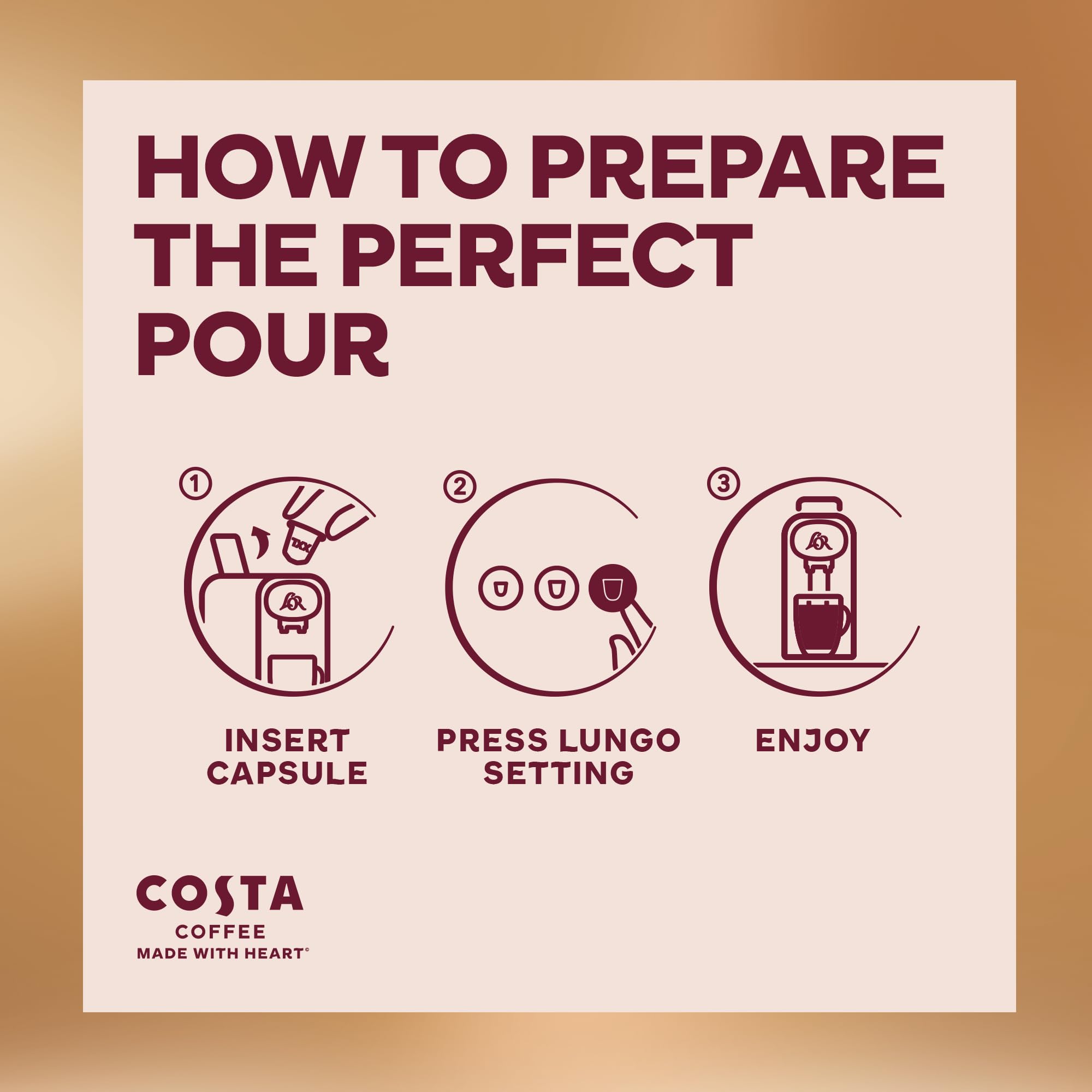 L"OR - Costa Smooth Medium Roast XXL Coffee Pods (Pack of 5, 50 Capsules) 6