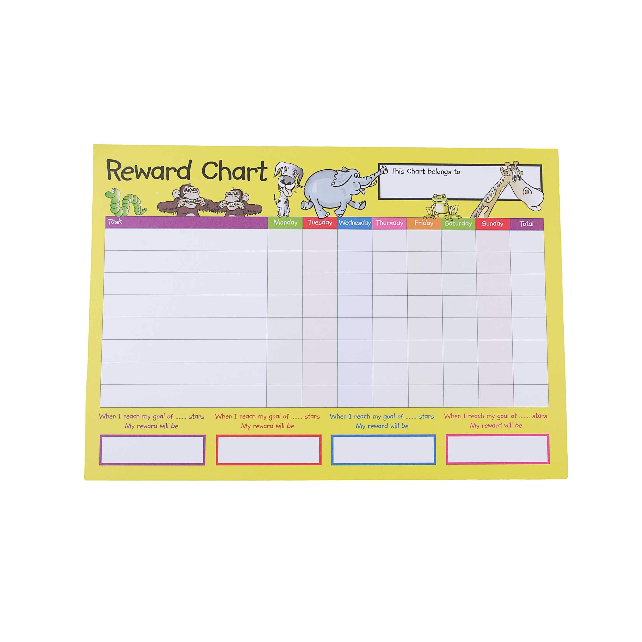 House of Card & Paper Reward Chart Set - 4 Charts & 225 Foil Star Stickers | Early Learning Motivation 3