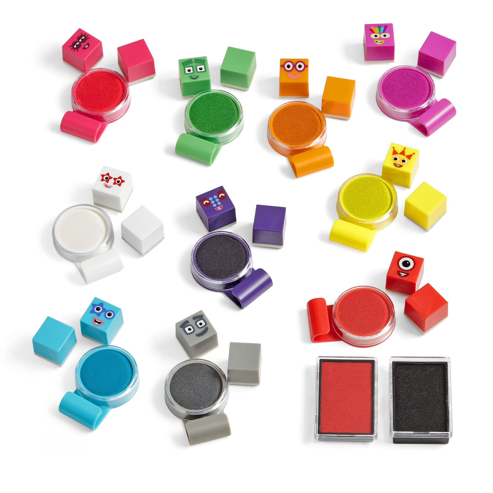 Learning Resources Numberblocks Stampoline Park Stamp Activity Set - 32 Pieces, Ages 3+ 3