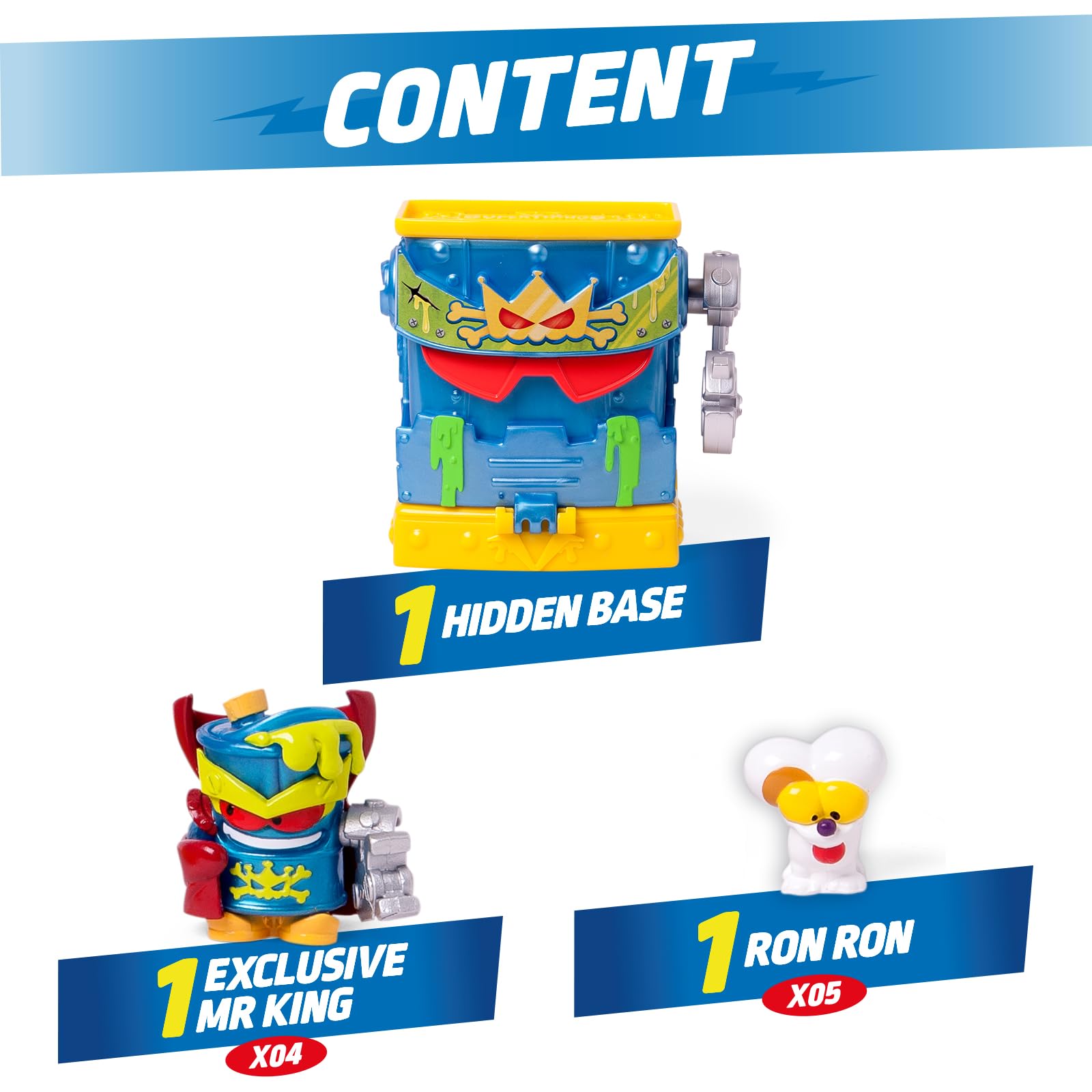 SUPERTHINGS RIVALS OF KABOOM - Mr King's Hidden Base Playset | Includes 2 Exclusive Figures | Plastic 3