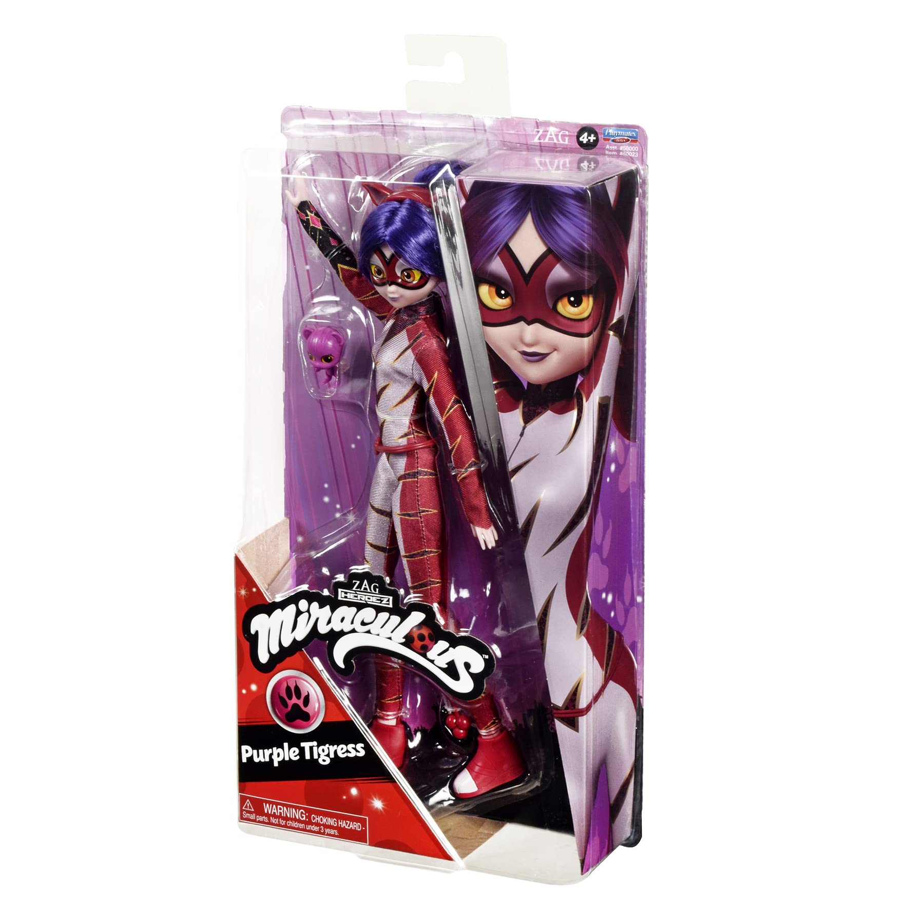 Miraculous Purple Tigress Fashion Doll - 26cm Articulated Figure with Kwami & Accessories | Bandai 5