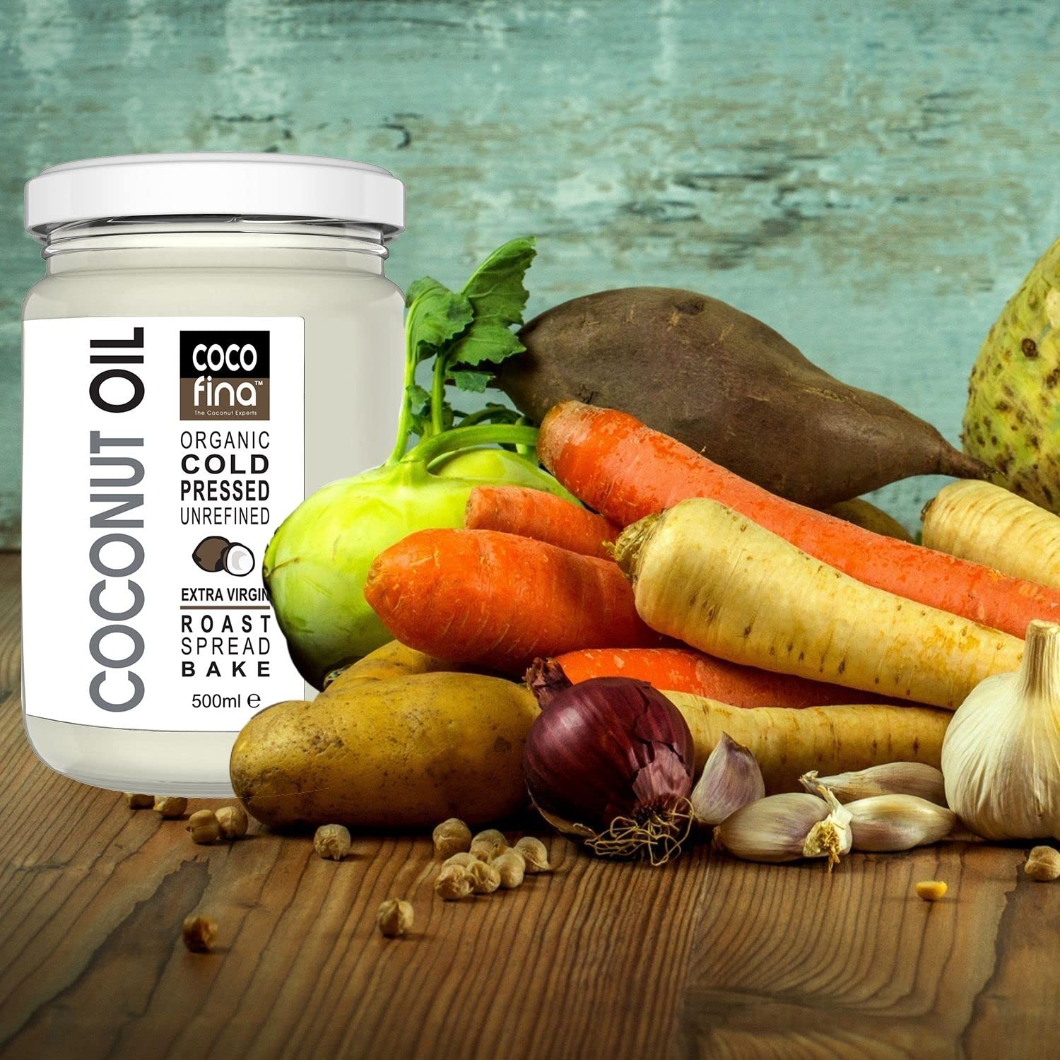 Cocofina Organic Raw Virgin Coconut Oil - Cold Pressed, Unrefined | 450g 3