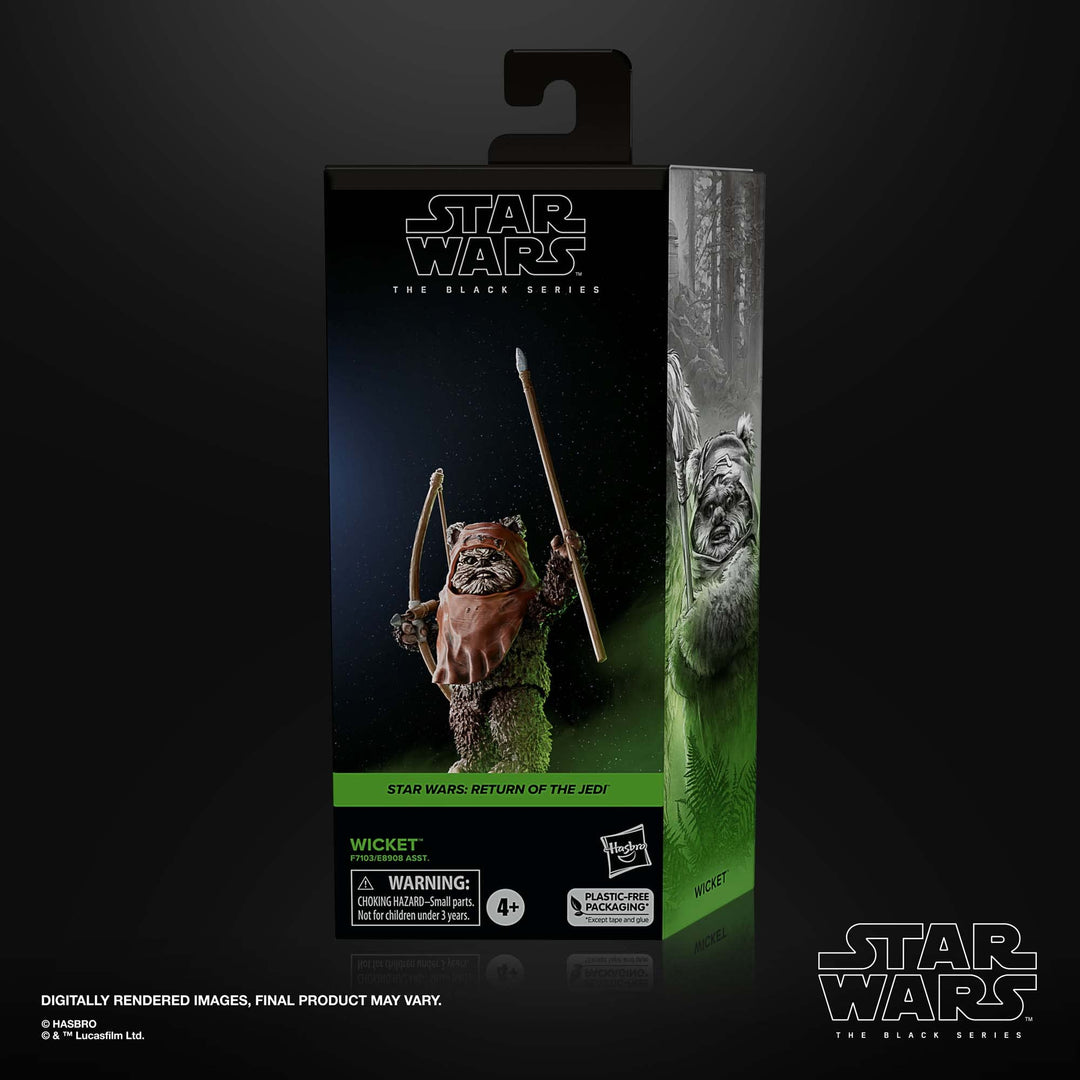 Star Wars The Black Series Wicket W. Warrick, Return of the Jedi 6-Inch Action Figures