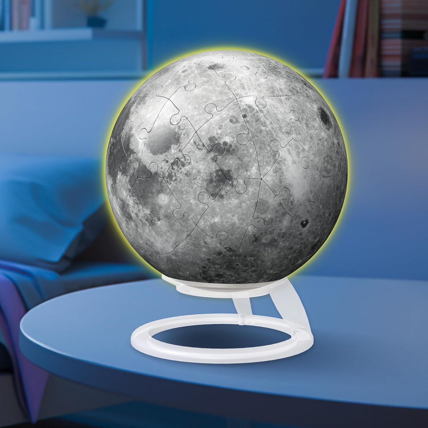Ravensburger Glow in the Dark Moon 3D Puzzle - 72-Piece Educational Toy for Ages 6+ 5