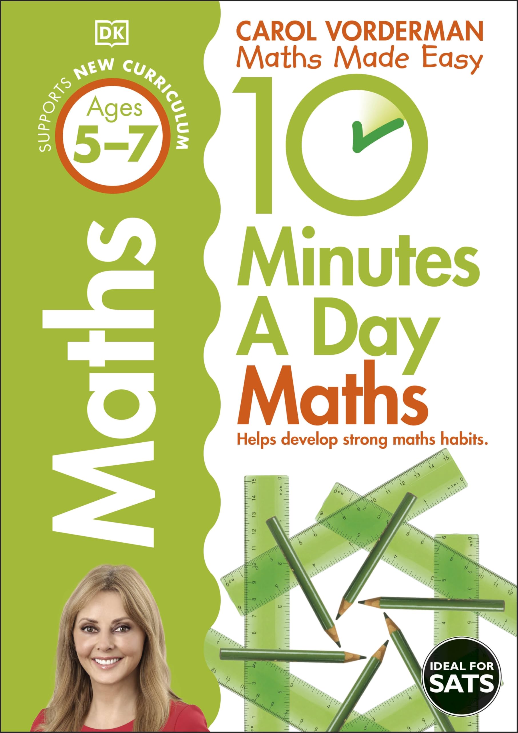 Penguin 10 Minutes A Day Maths, Ages 5-7 (Key Stage 1) Study Aid | Supports National Curriculum