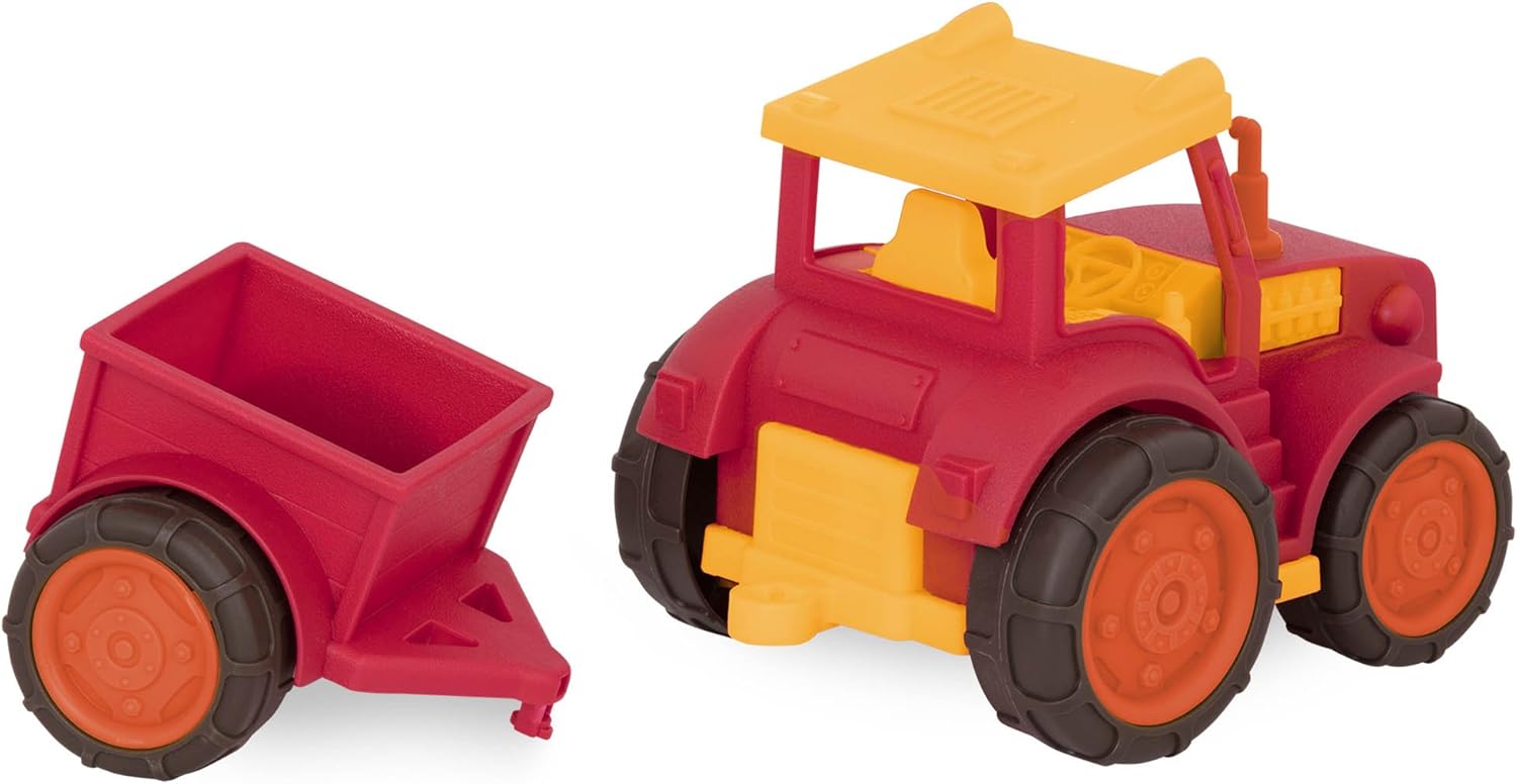 Wonder Wheels by Battat Tractor & Trailer - Toy Vehicle Playset for Toddlers 12 Months+ 3