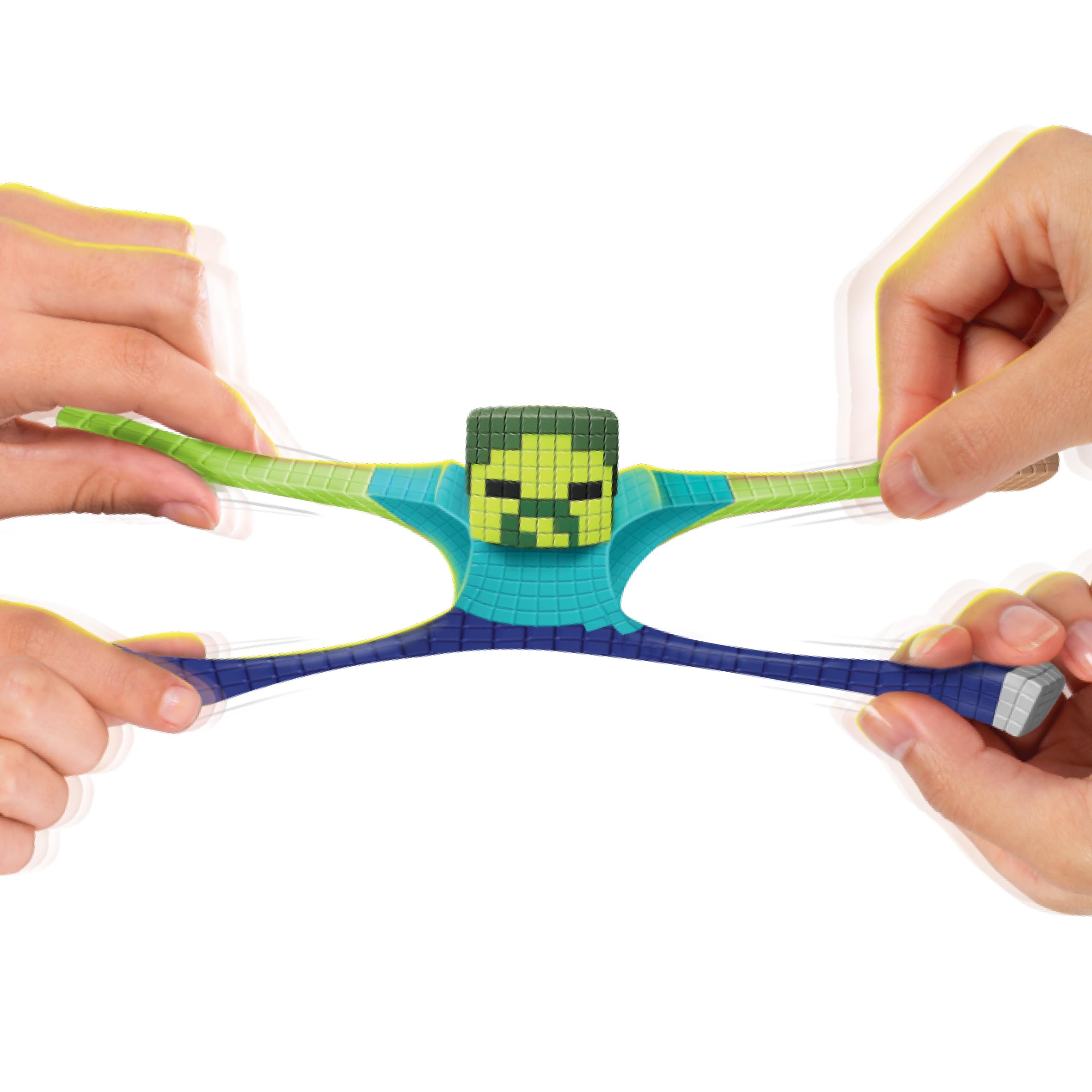 Heroes of Goo Jit Zu Minecraft Minis 2 Pack - Zombie & Chicken | 2.5 Inch Stretchable Figures 3