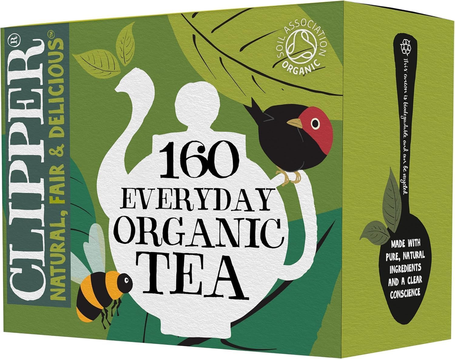 Clipper Natural, Fair & Delicious Organic Everyday Black Tea, 160 Count (Pack of 3) 1