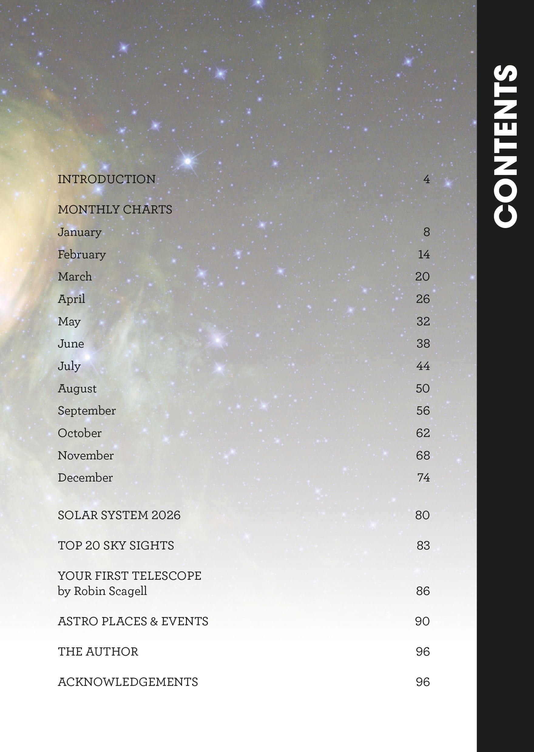 Philip's 2026 Stargazing Month-by-Month Guide to the Night Sky Britain & Ir | Paperback | 210g 2