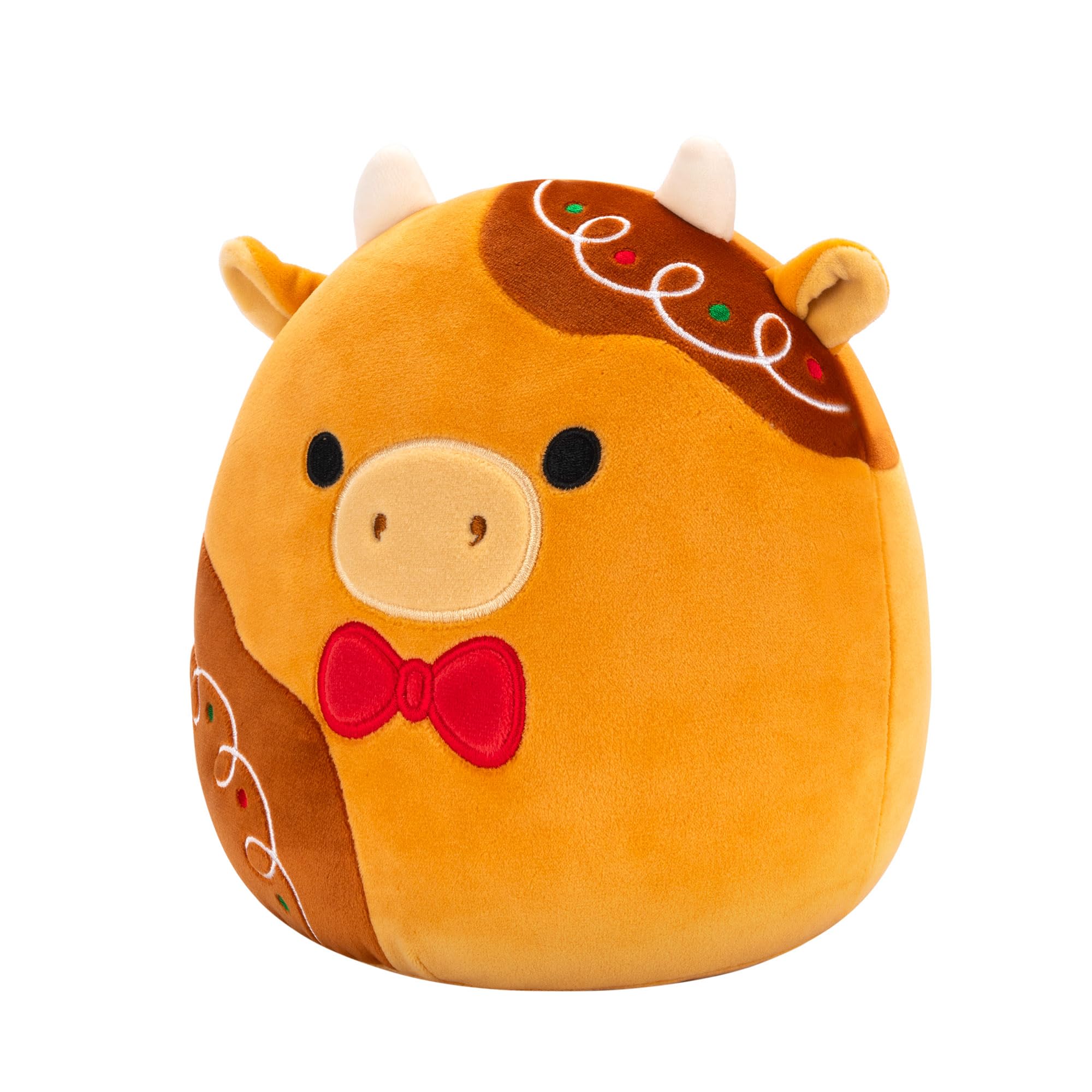 Squishmallows Jericho the Gingerbread Cow - 7.5-Inch Plush Collectible for Ages 3+ 5