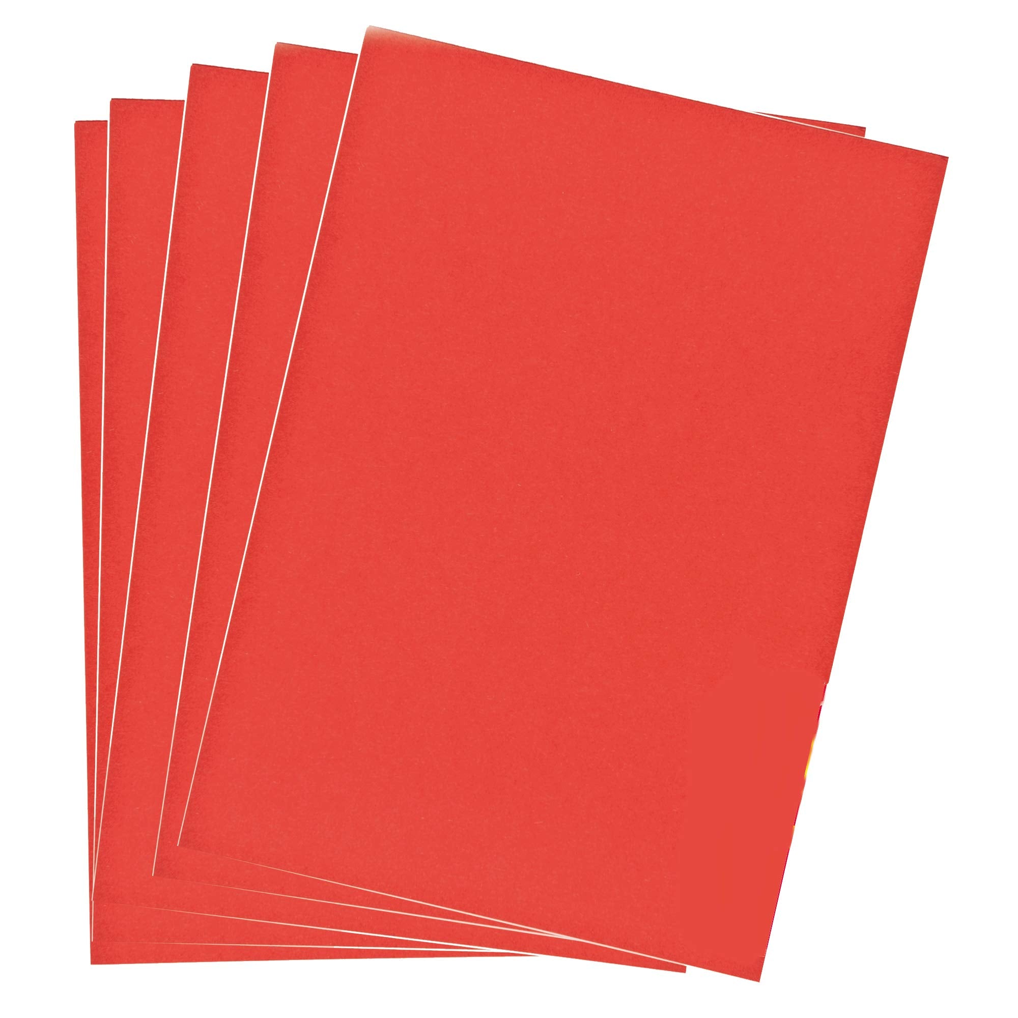 Baker Ross A4 Red Coloured Card | 220gsm Craft & Decoration Paper | Pack of 50 3