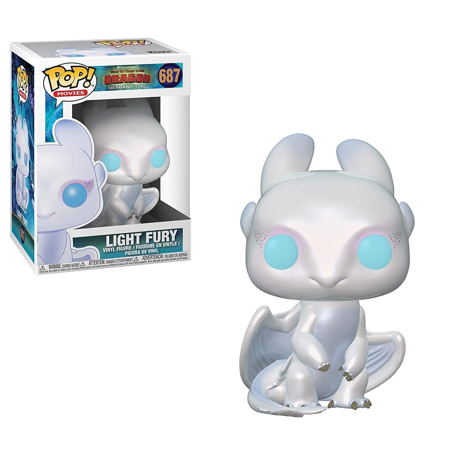 Funko Pop! Vinyl: Light Fury - How to Train Your Dragon 3 Collectible Figure | 3.75 in | Model 36369
