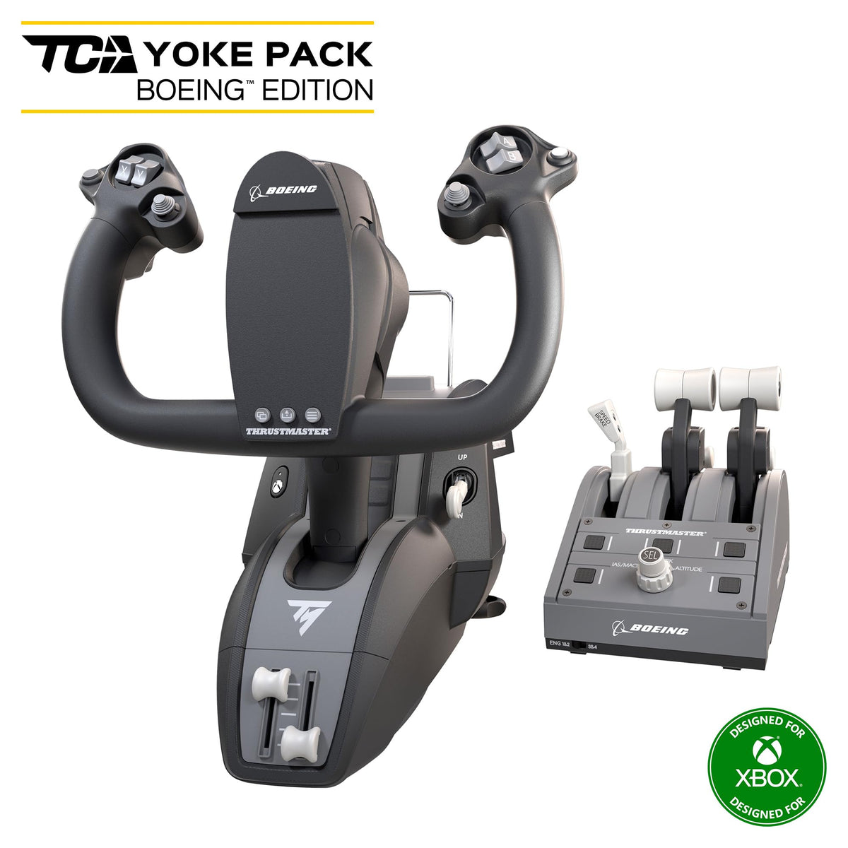 Thrustmaster TCA Yoke Pack Boeing Edition Flight Controller & Throttle Quadrant - Xbox Series X|S, Xbox One, PC
