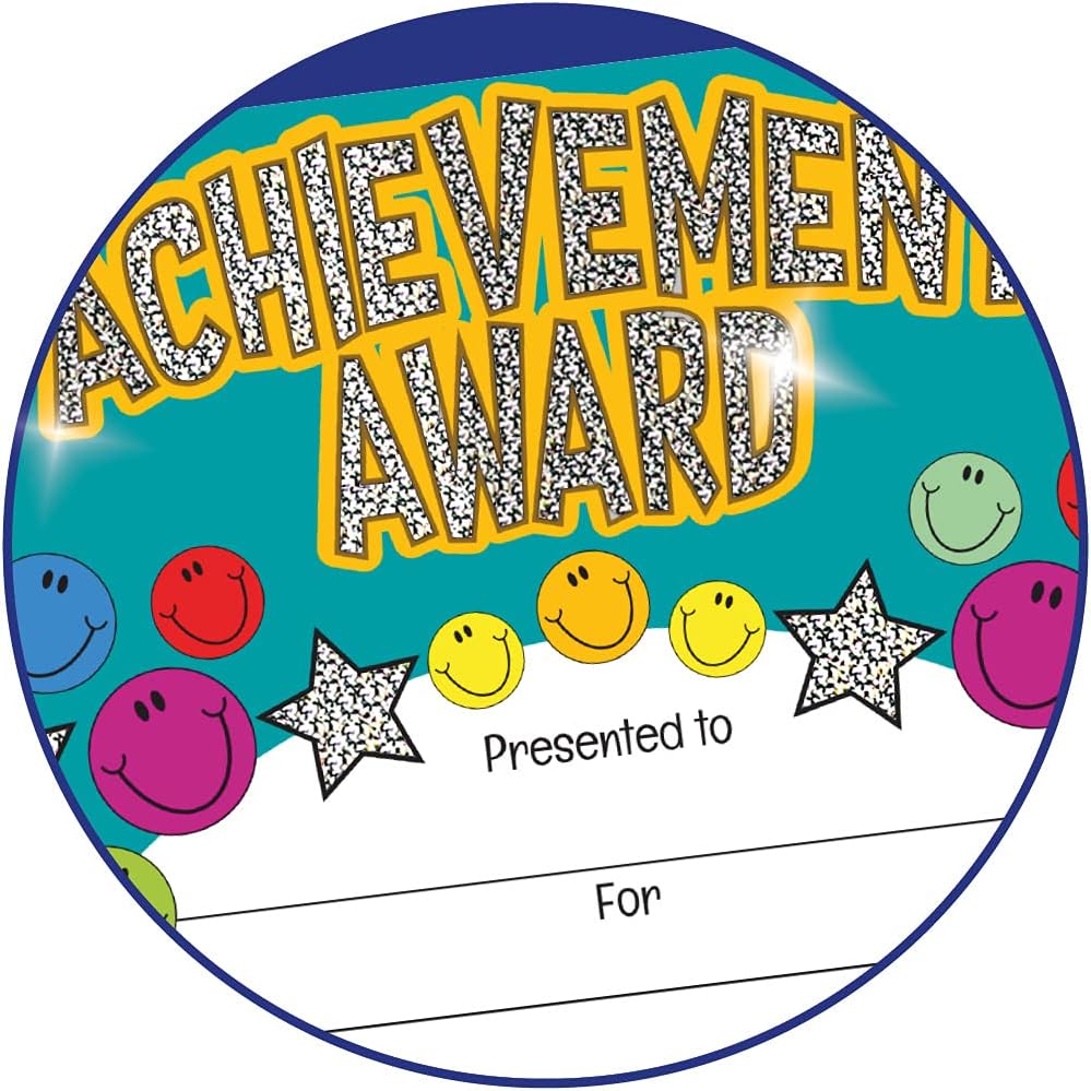 SuperStickers Achievement Award Sparkling Certificate - Gold A5 Reward Certificates 2