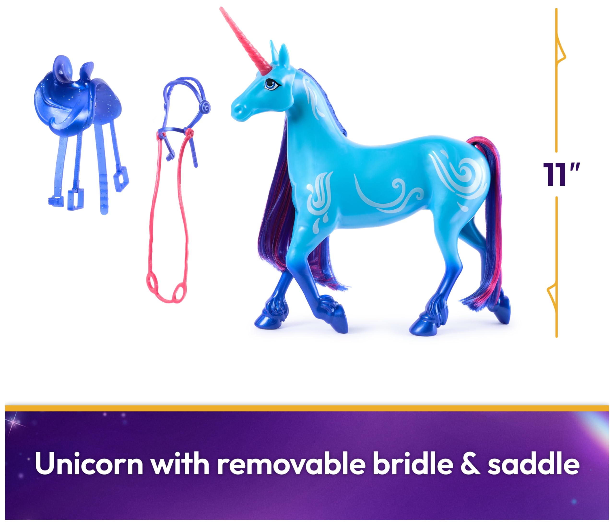 Unicorn Academy River Unicorn with Head Movement, 27.9cm, Compatible with Isabel Fashion Doll | Ages 4+