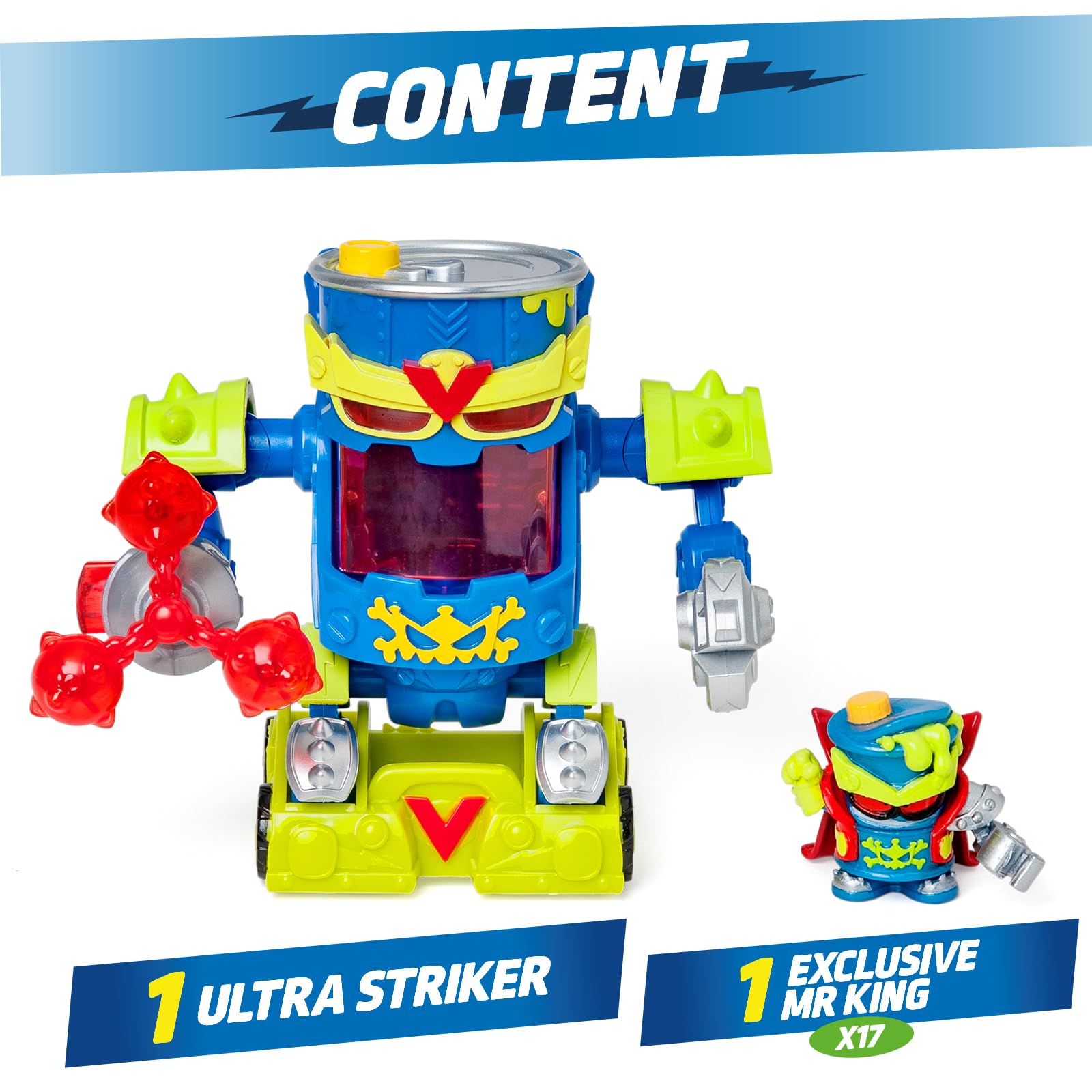 SUPERTHINGS RIVALS OF KABOOM Ultra Striker Mr. King Robot Playset | Exclusive Figure | 3+ Years 3