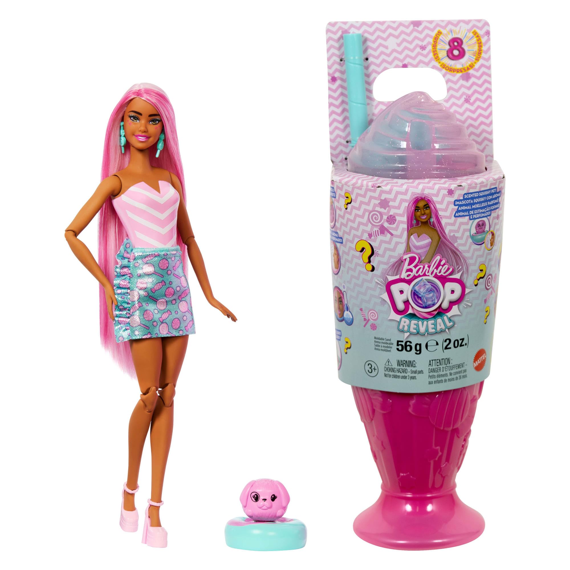 Barbie Pop Reveal Series Fashion Doll & Accessories Set, Treat Series, Model JFY62