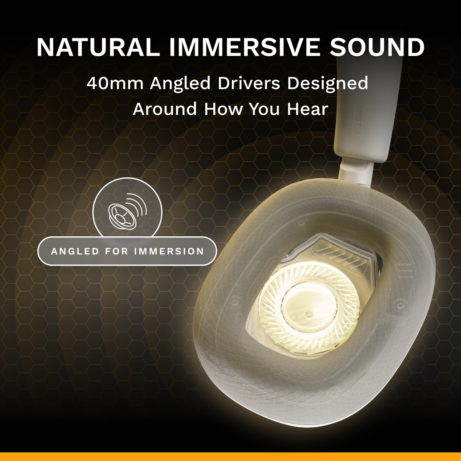 GLORIOUS GHS Eternal Gaming Headset - Crystal Clear Detachable Mic, Memory Foam Comfort, Multiplatform 3