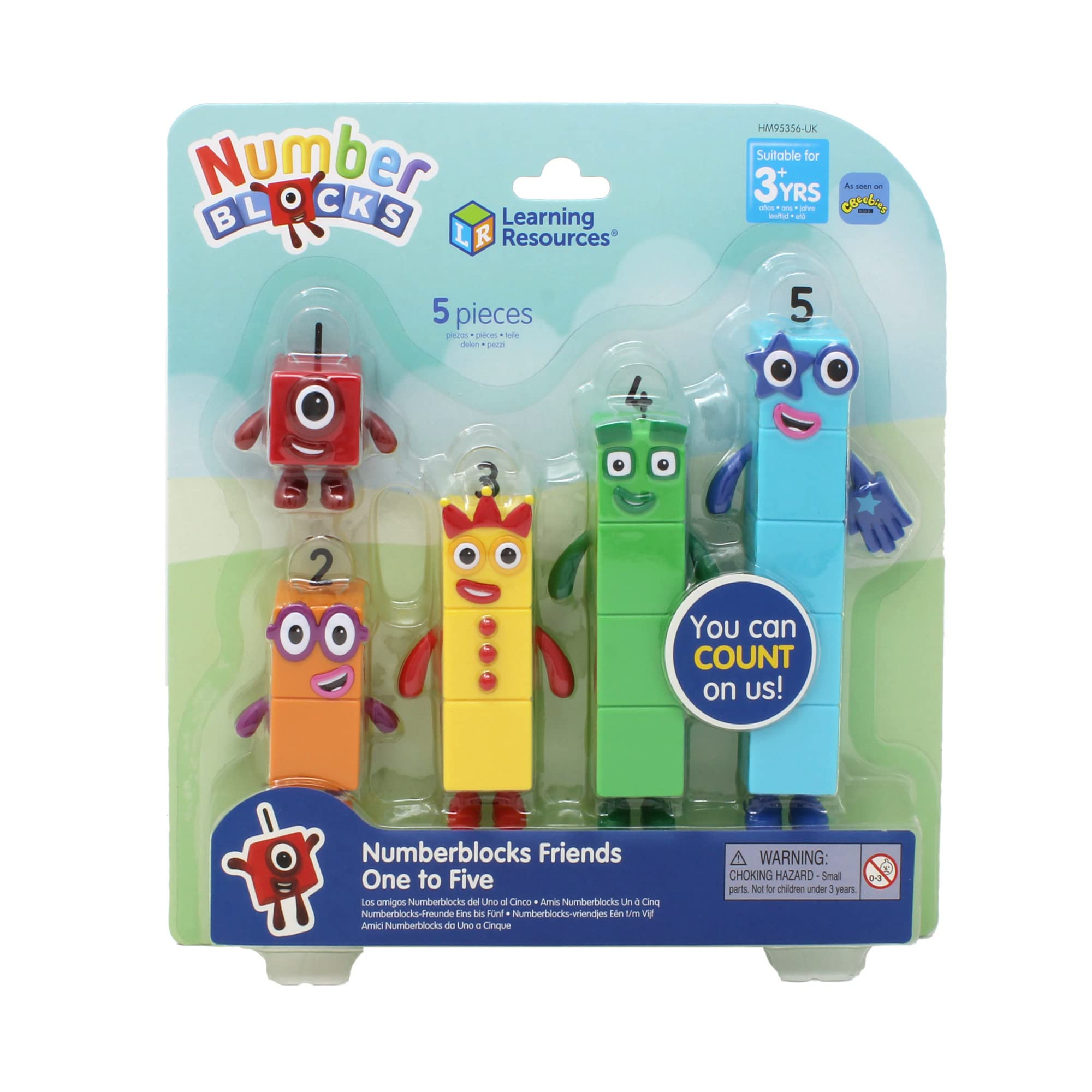 Learning Resources Numberblocks Friends One to Five - Collectible Play Figures with Posable Arms 1