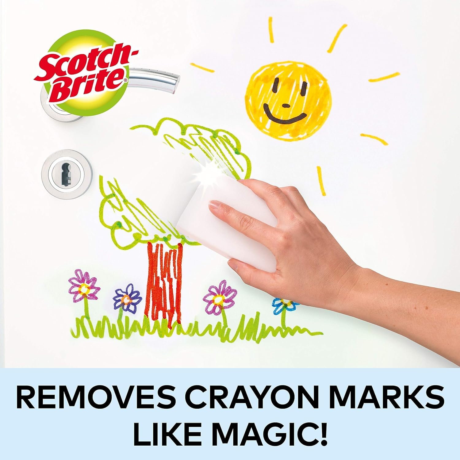 Scotch-Brite Magic Easy Eraser Sponge - Removes Tough Stains Without Chemicals | Pack of 12 4