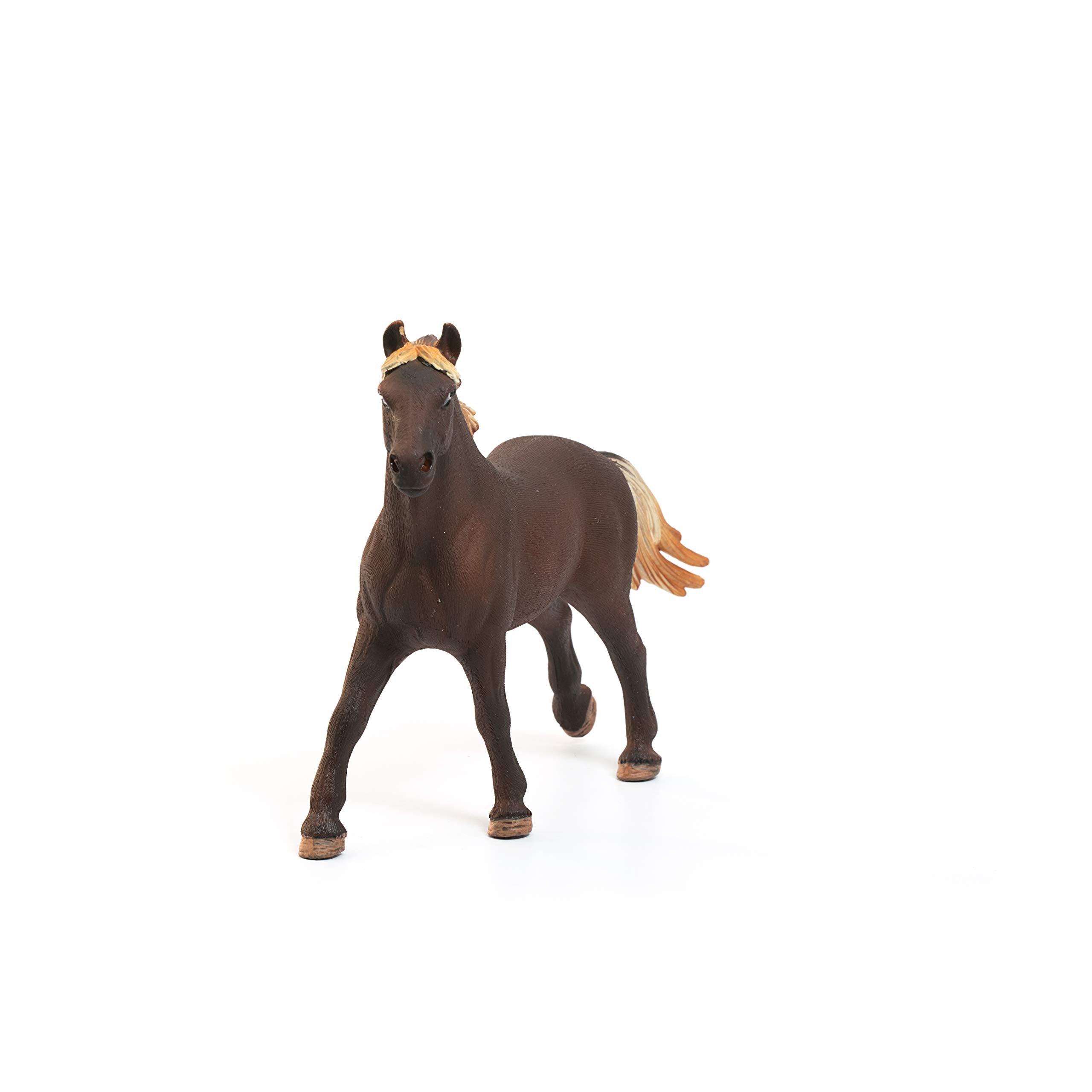 Schleich Mustang Stallion 13805 Farm World Toy Figurine - Individually Hand Painted, Educational Toy, Brown Plastic, Ages 3+ 3