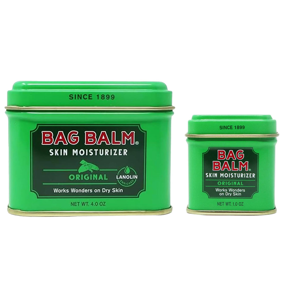 Bag Balm All-Purpose Skin Moisturiser for Dry, Cracked Skin - 113g + 28g Duo