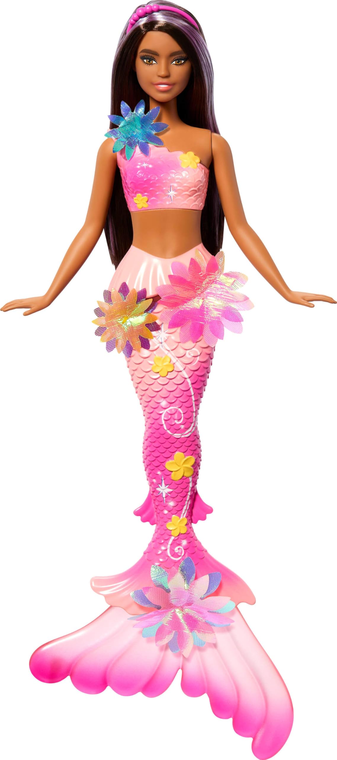 Barbie Mermaid Magic Blooming Flowers Doll - Interactive Flower Bloom Feature, Ages 3+ 1