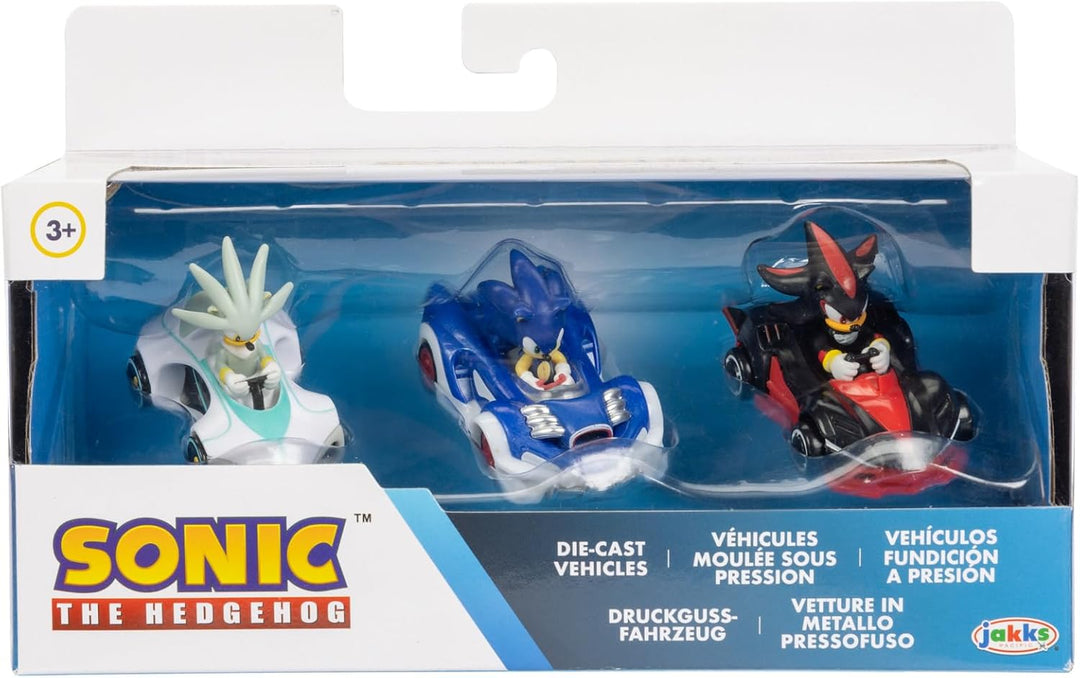 Sonic The Hedgehog - Team Sonic Racing 1:64 Die-Cast Vehicles 3-Pack (2023)