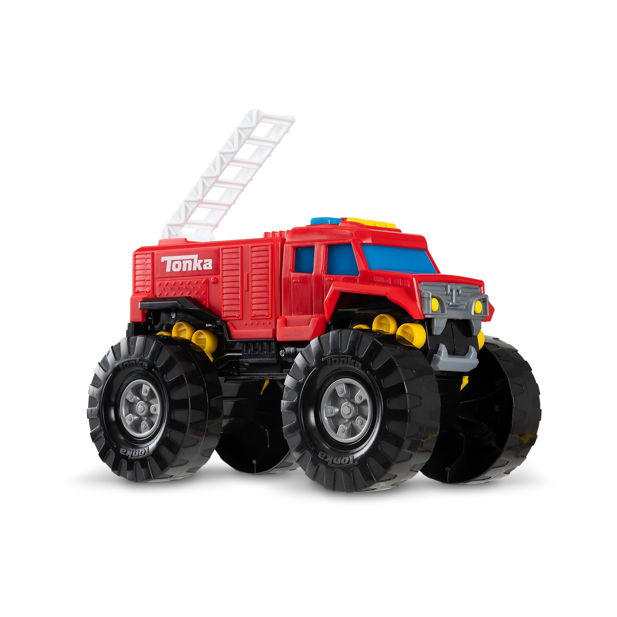 Tonka Mega Machines Fire Truck - Flashing Lights & Sounds | Ages 3+ | Stainless Steel 3