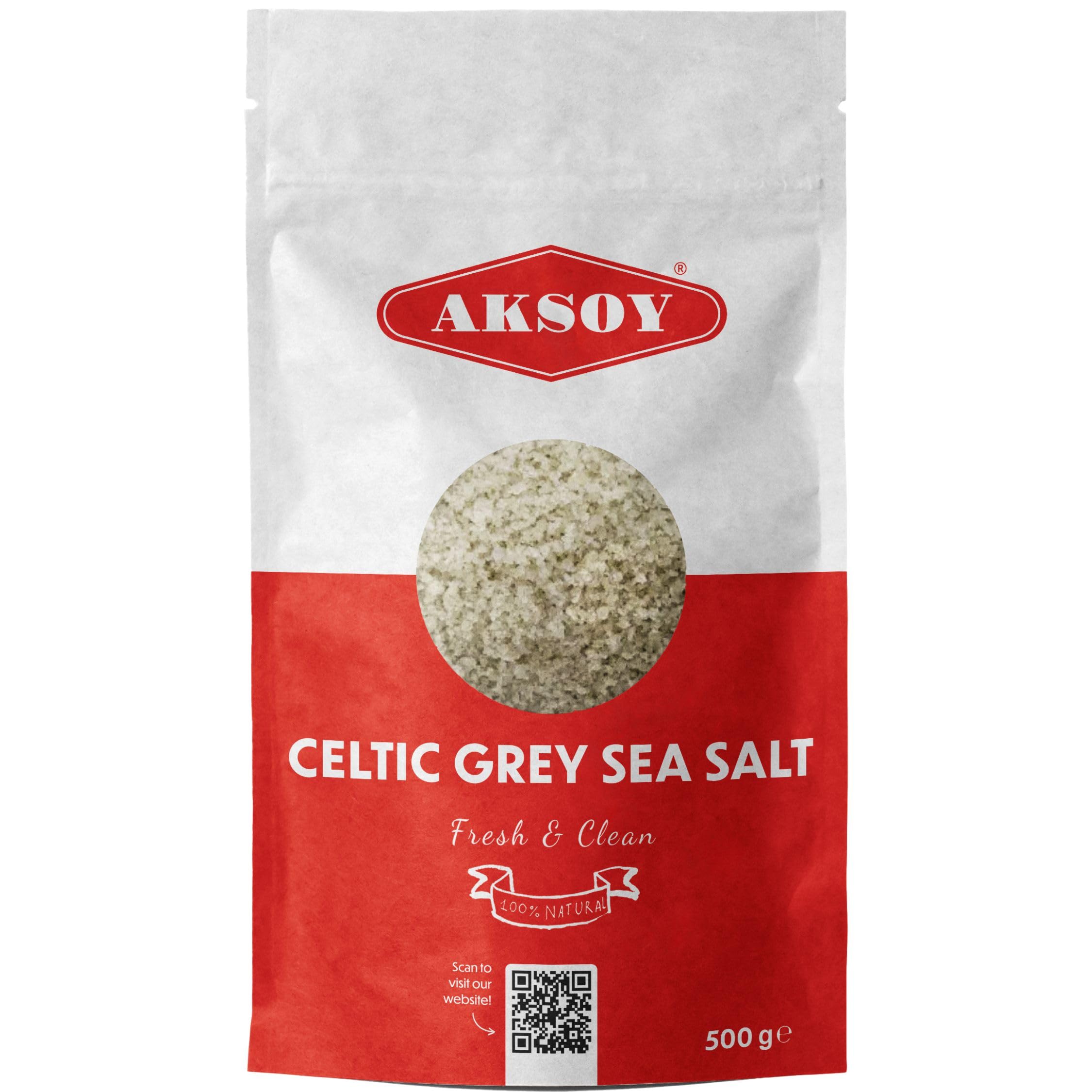 AKSOY Celtic Grey Sea Salt Coarse - Mineral-Rich, Unrefined | 500g 1