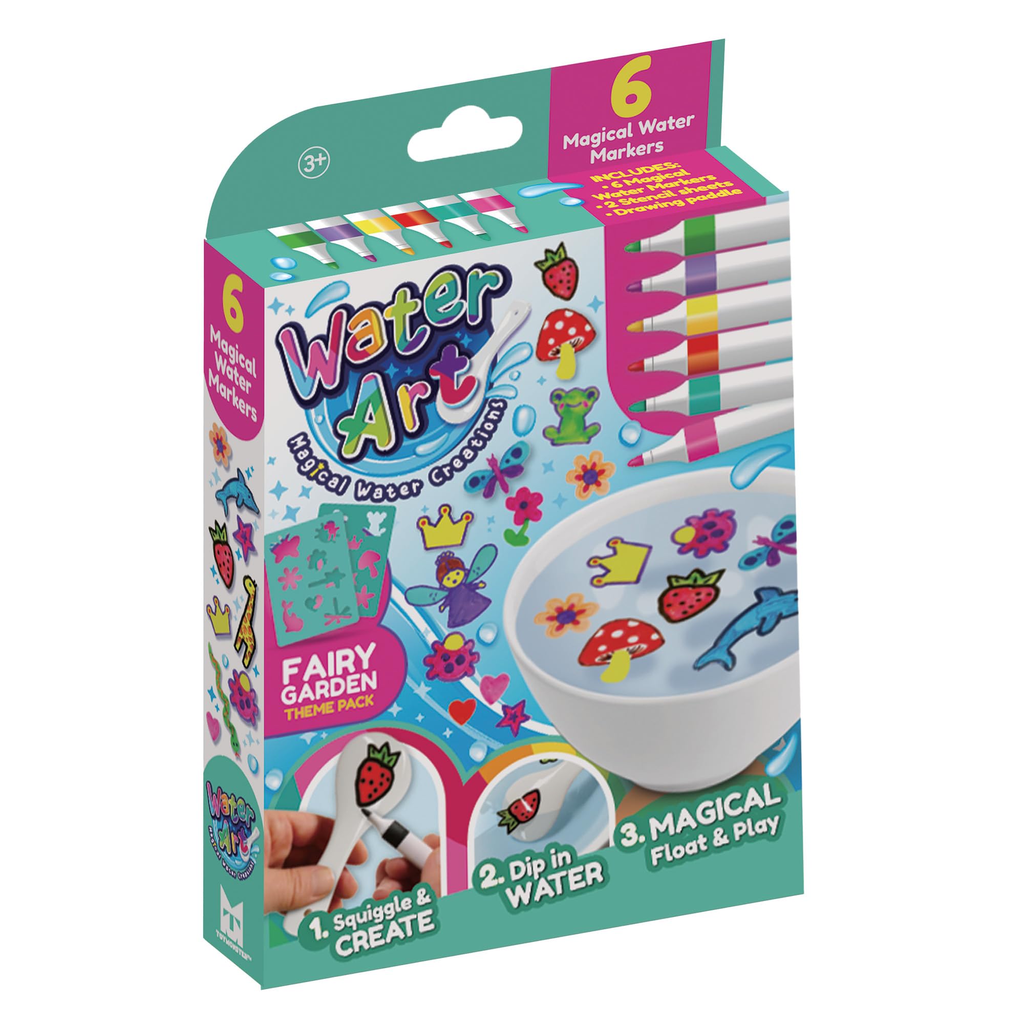 Water Art X-WA1003F Fairy Garden 6-Pen Craft Set - Arts & Crafts for Kids 6