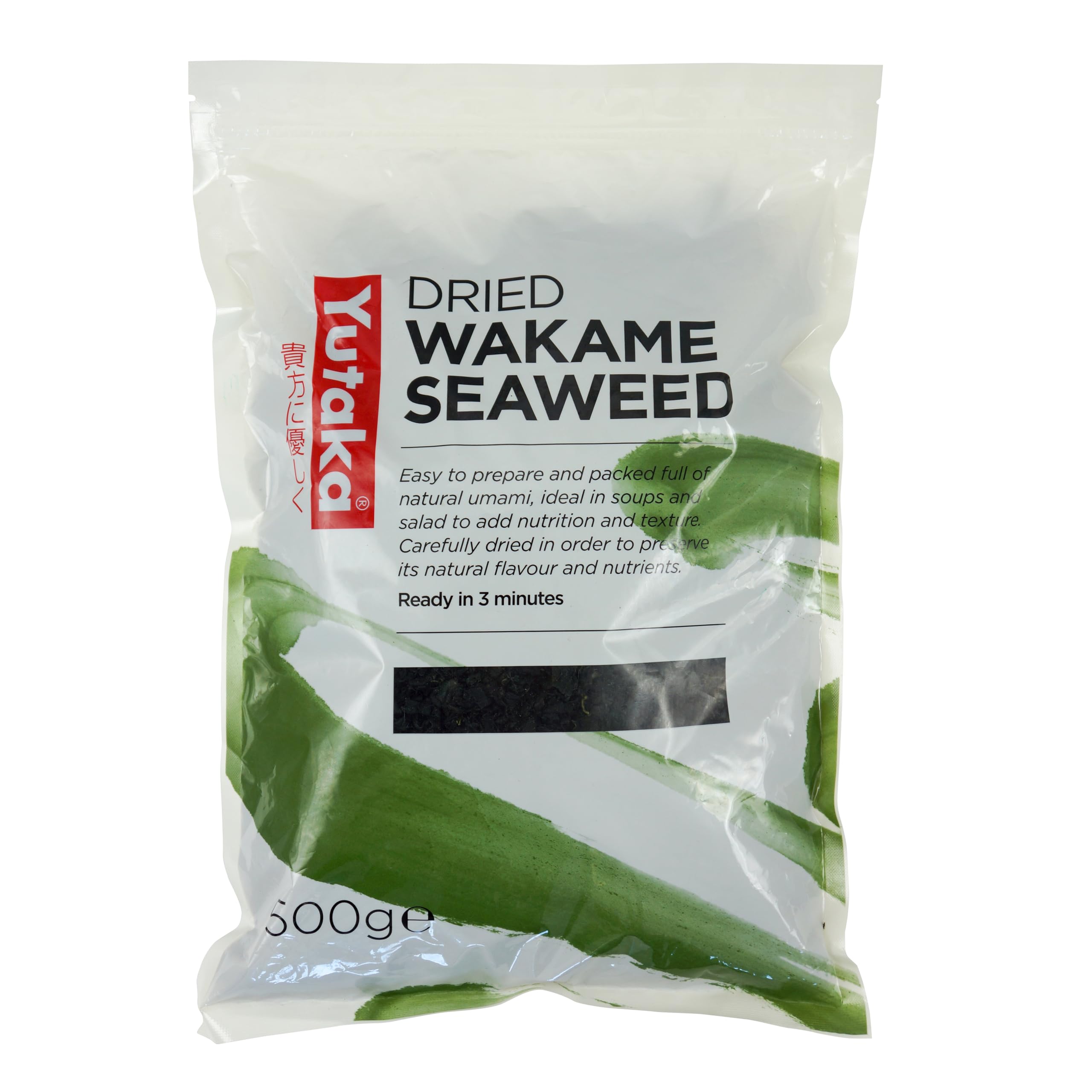 Yutaka Dried Wakame Seaweed - 500g Bulk Pouch | Nutrient-Rich | Quick Preparation