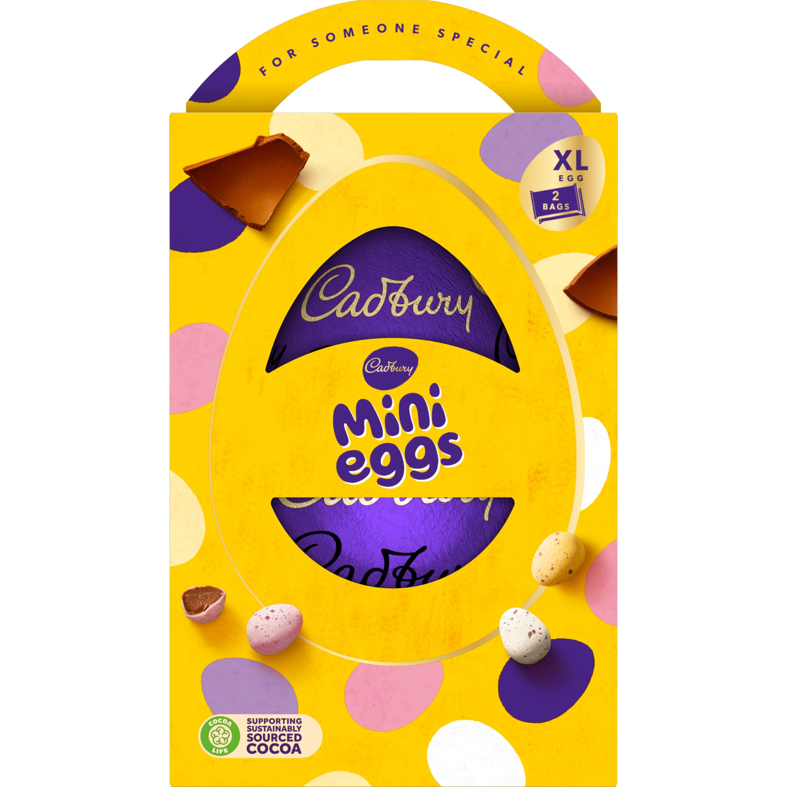 Cadbury Mini Eggs Extra Large Chocolate Easter Egg with 2 Bags | 238g 2