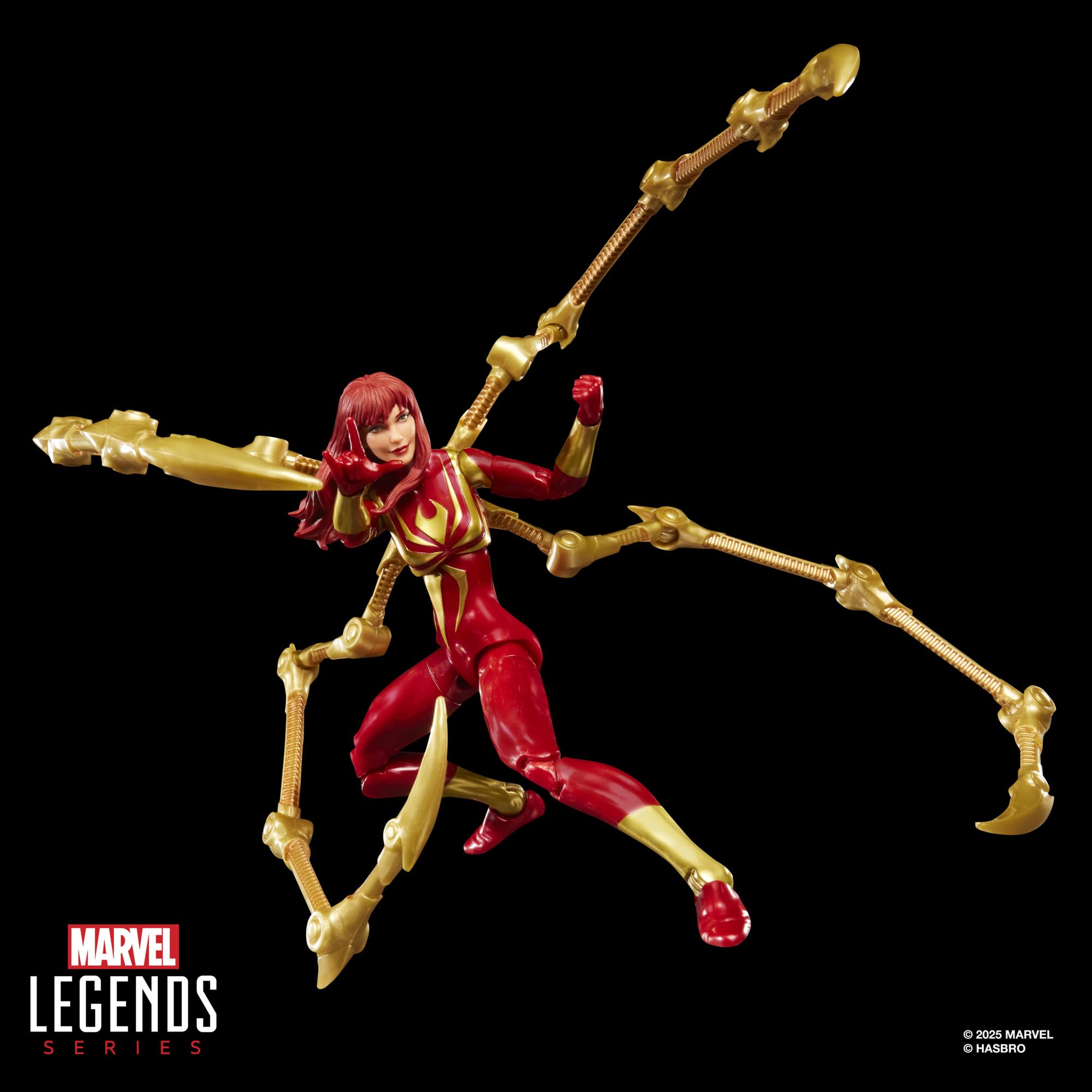 Marvel Legends Series Mary Jane Watson (Iron Spider) Action Figure | 6-Inch Scale | 7 Accessories 5