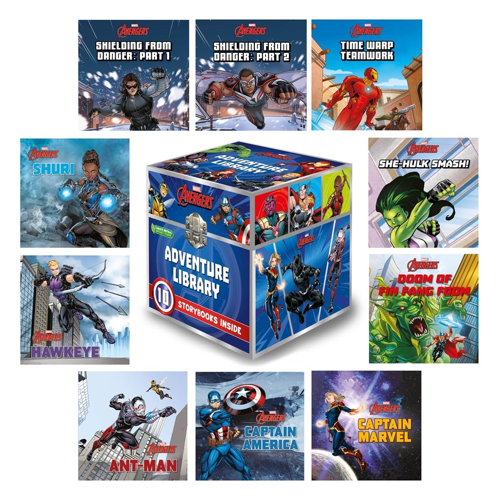 Autumn Marvel Avengers: Adventure Library - 10 Super Stories in Keepsake Box | Ages 5-8 | 240 Pages