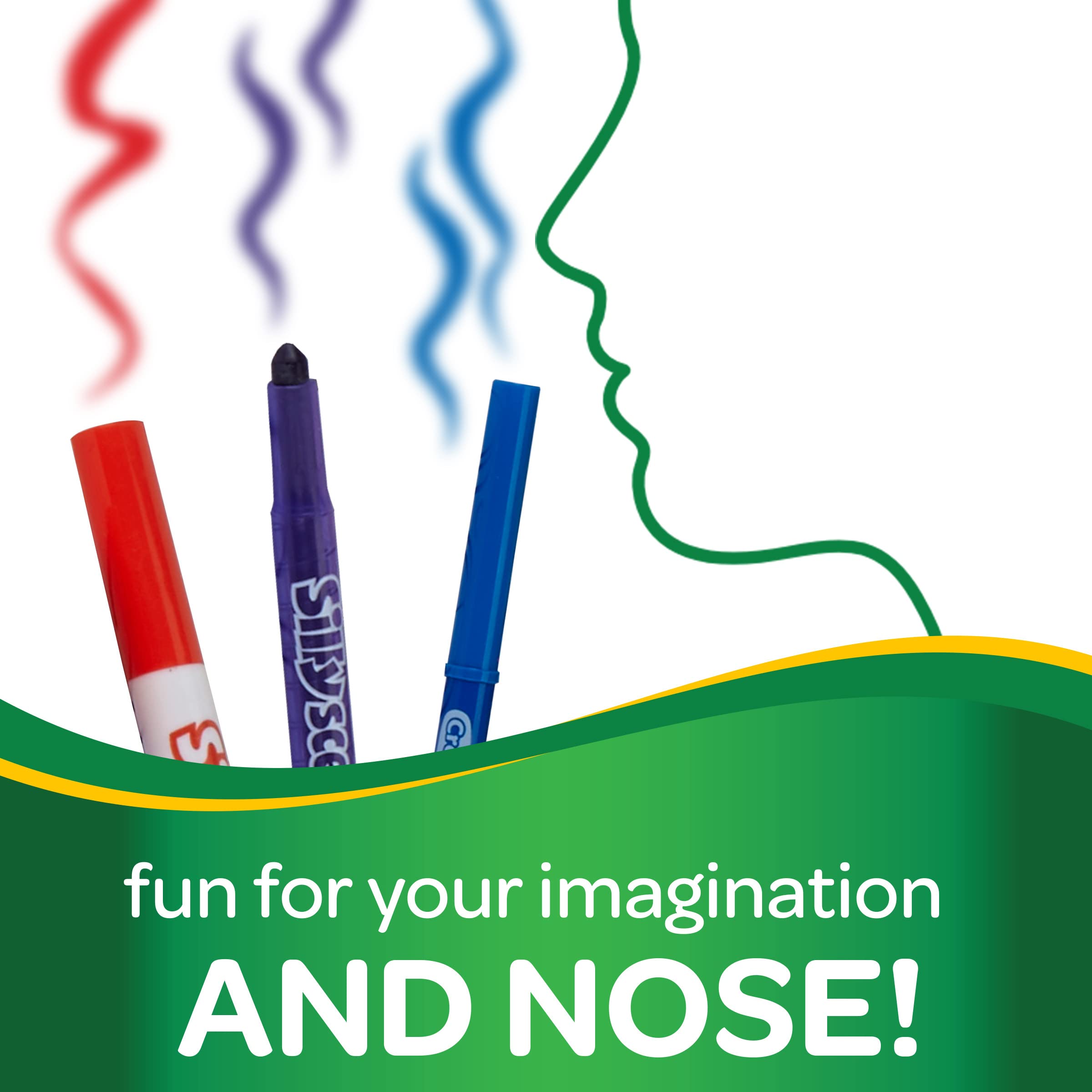 CRAYOLA Silly Scents Colouring Tub - Over 50 Scented Items | Includes Crayons, Markers, Pencils & Book | Ages 4+ 9