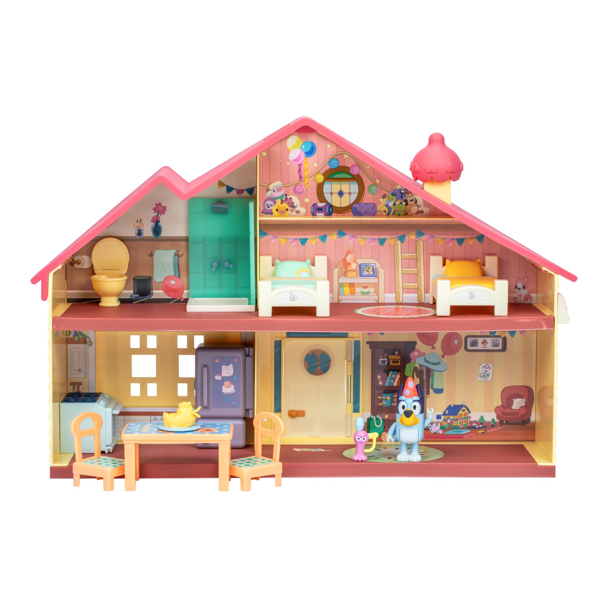 Bluey Celebration Home Playset - 11-Piece Playset with Exclusive Figure, Ages 3+