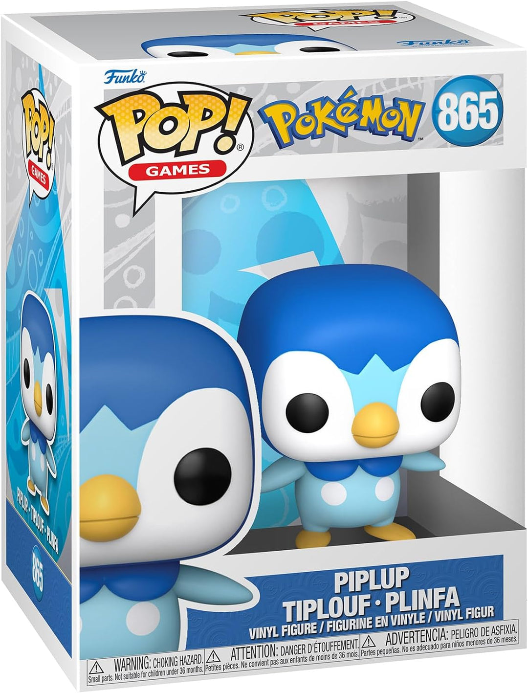 Funko Pop! Games Pokémon - Piplup Vinyl Figure (Model Number: 12345)