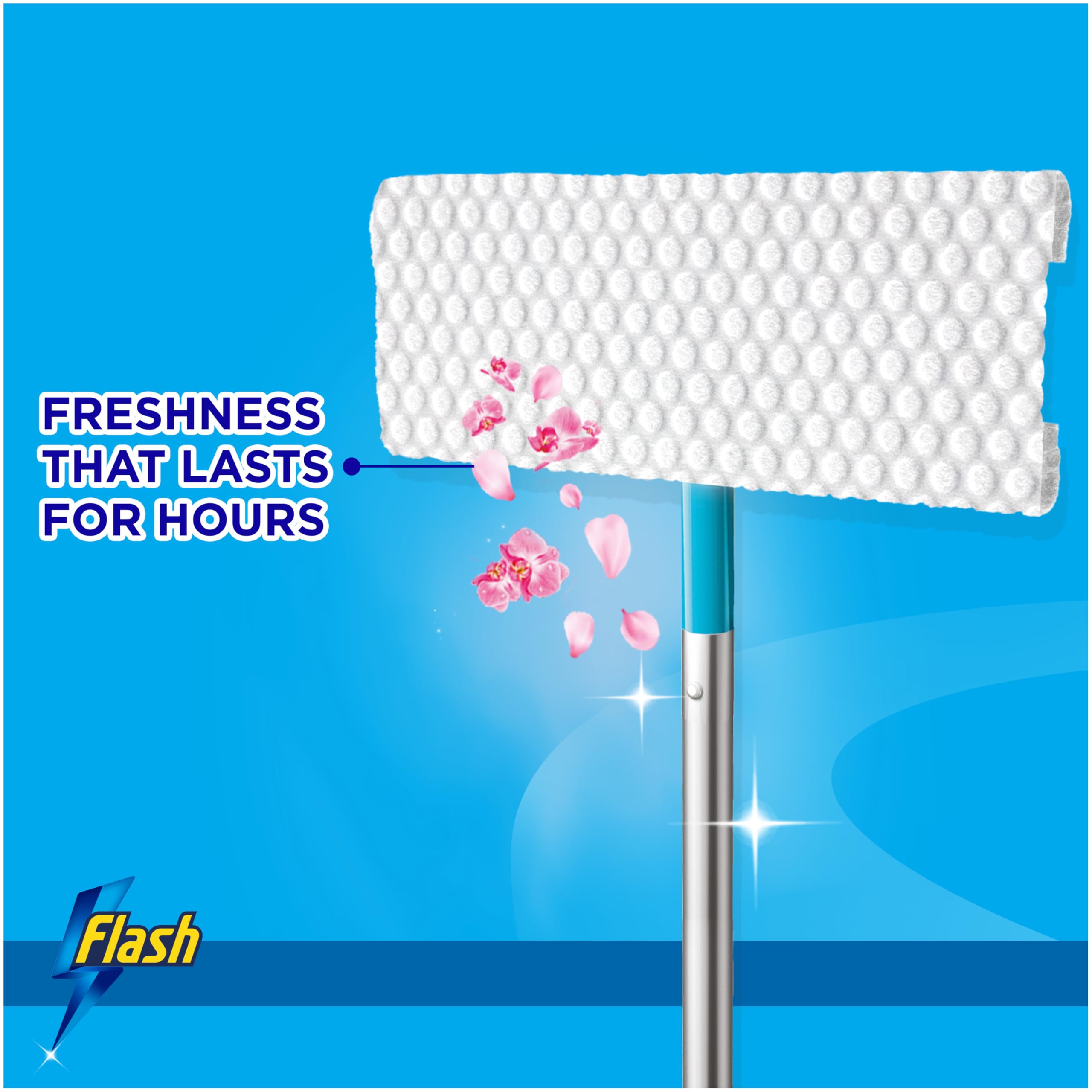 FLASH Speedmop Floor Cleaner Wipes with Wild Orchid Scent - 30 Count Refills 7